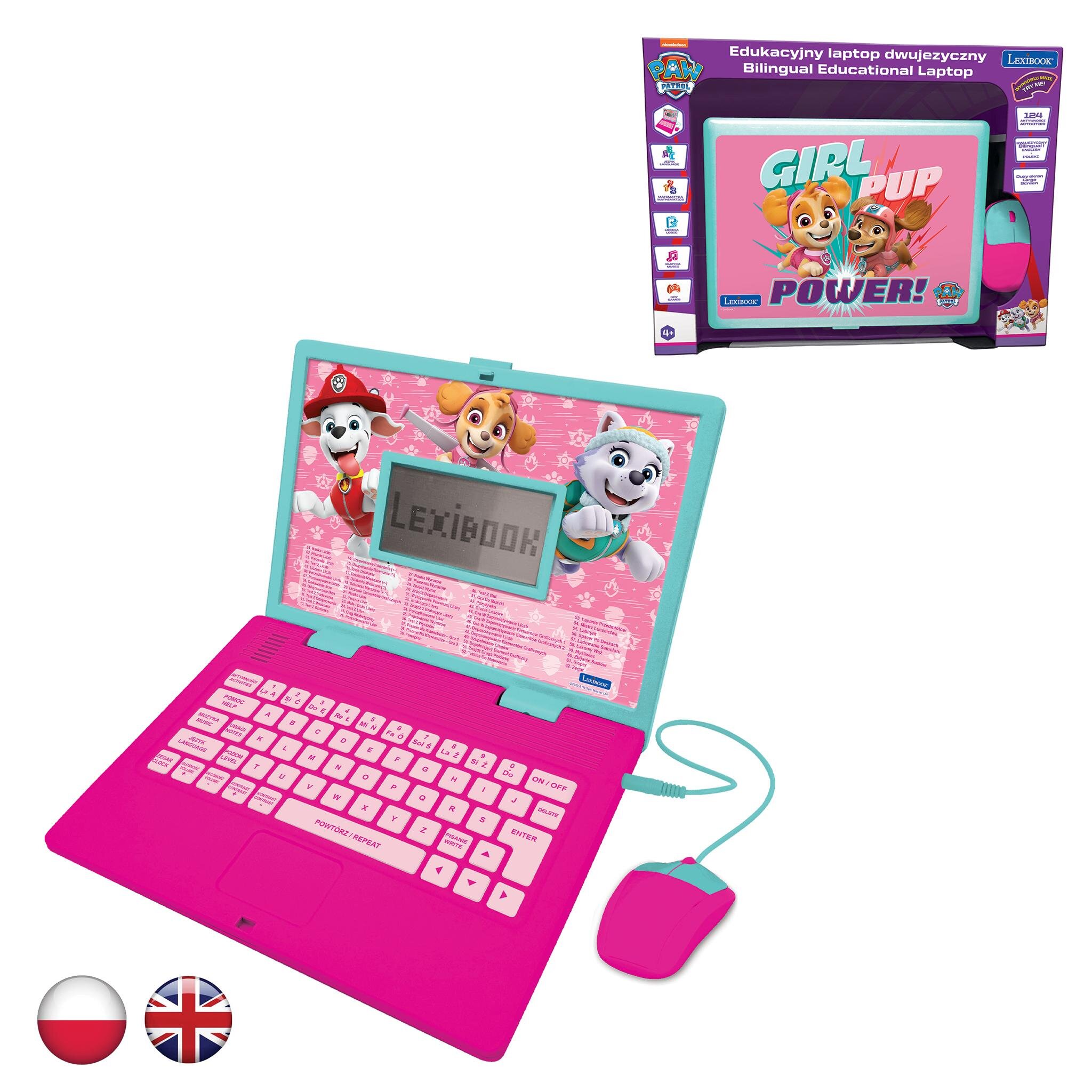 Zabawka Laptop Edukacyjny LEXIBOOK Psi Patrol JC598PAGI17 Niskie Ceny zabawka-laptop-edukacyjny-lexibook-psi-patrol-jc598pagi17-niskie-ceny
