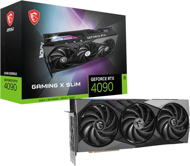 MSI GeForce RTX 4090 Gaming X Slim 24GB Karta graficzna - niskie