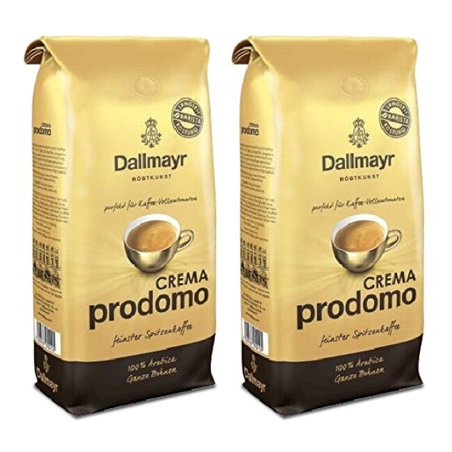 DALLMAYR Prodomo Crema 2 x 1 kg Kawa ziarnista - niskie ceny i