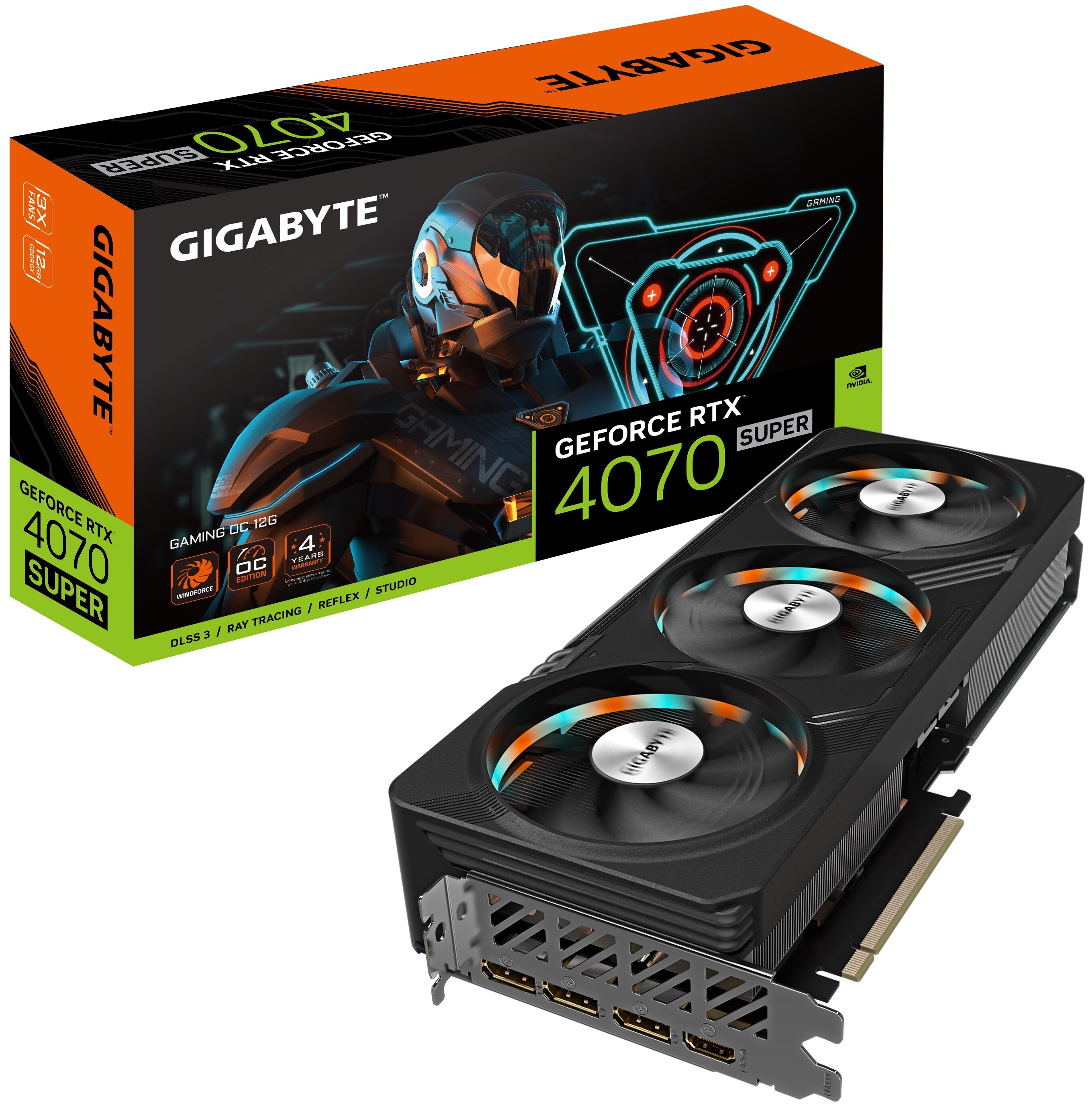 GIGABYTE GeForce RTX 4070 Super Gaming OC 12GB DLSS 3 Karta
