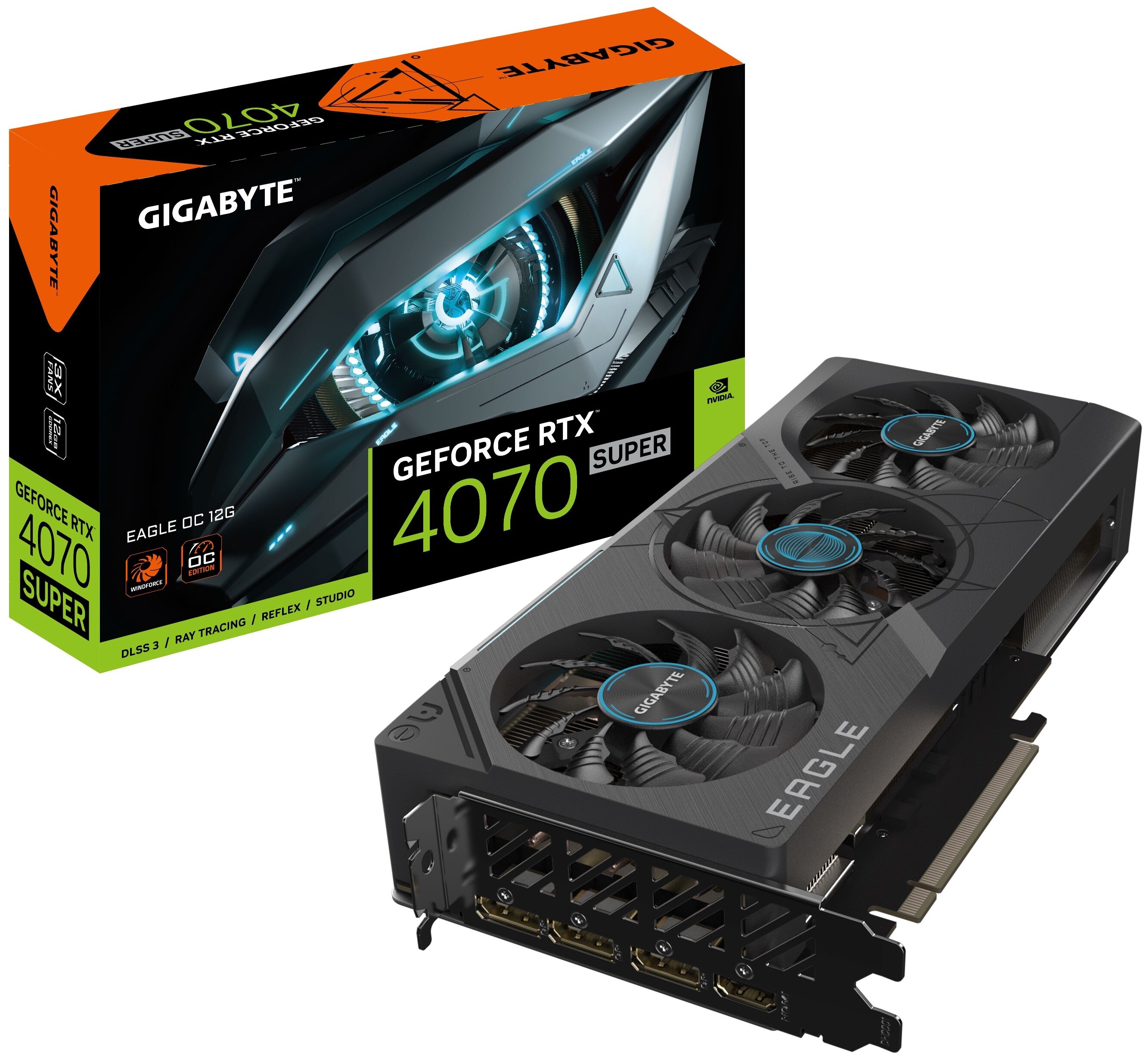 GIGABYTE GeForce RTX 4070 Super Eagle OC 12GB DLSS 3 Karta