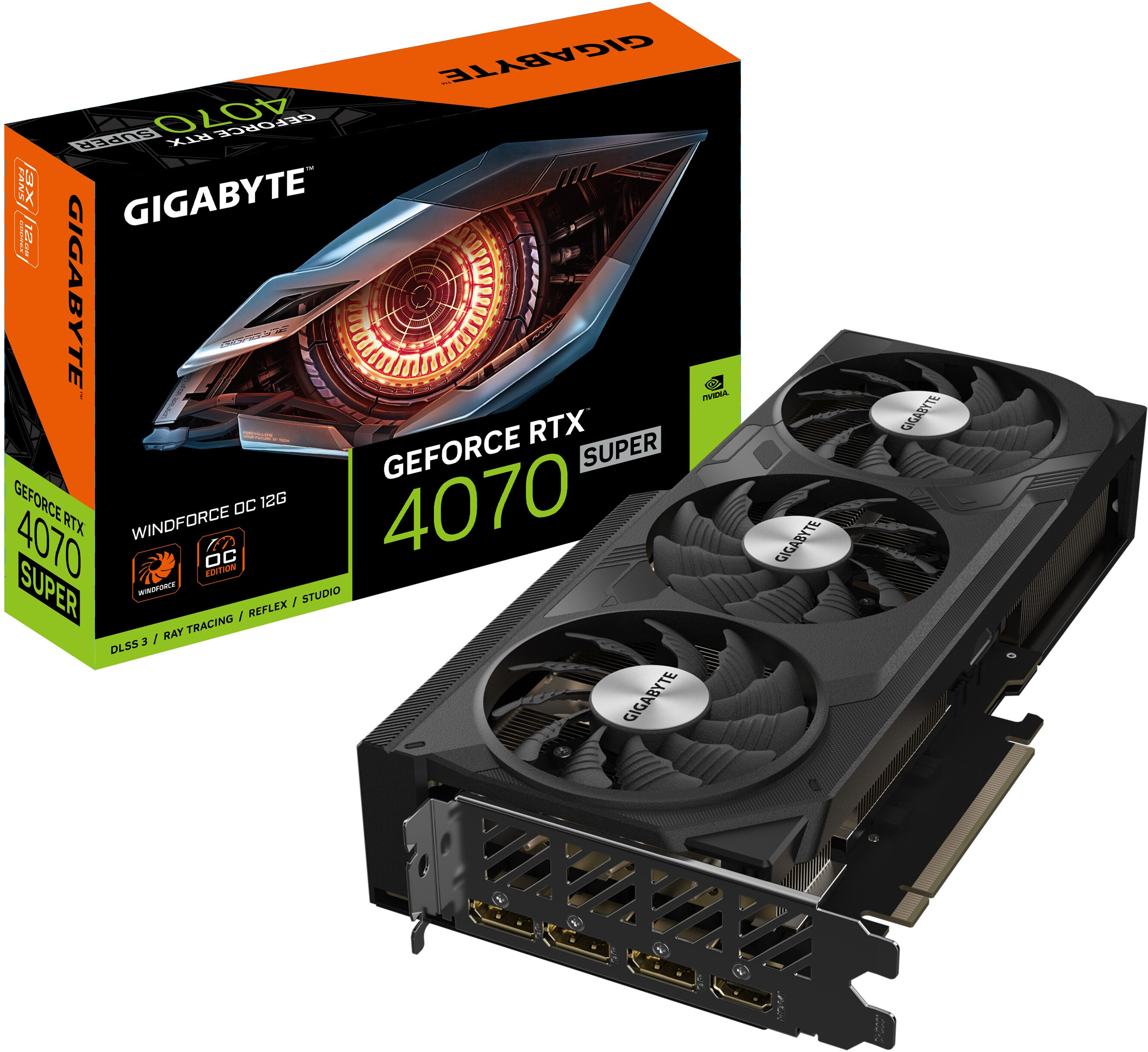 GIGABYTE GeForce RTX 4070 Super Windforce OC 12GB DLSS 3 Karta