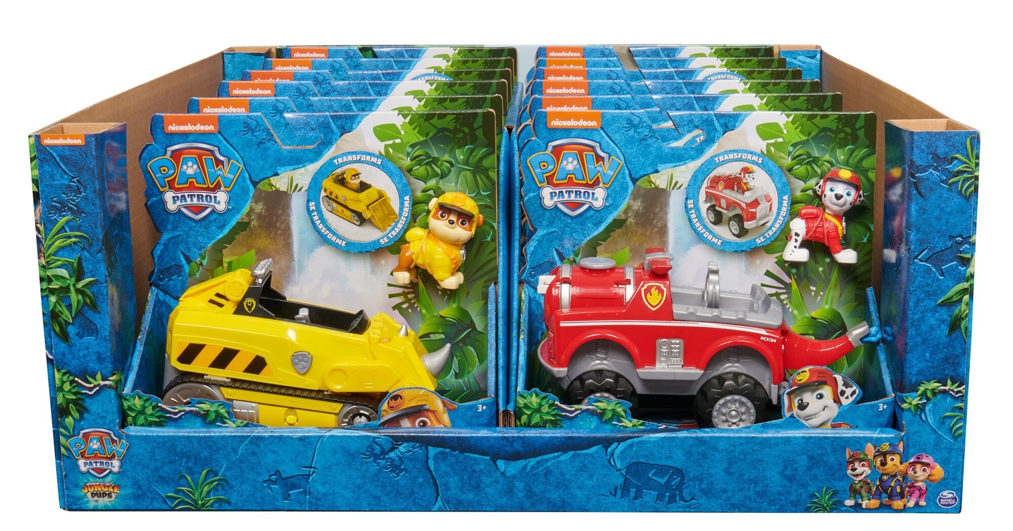 Spin Master Paw Patrol Jungle Themed Transforming Vehicle Toy - 6067778, With Projectile Feature, Multicolor - View #3