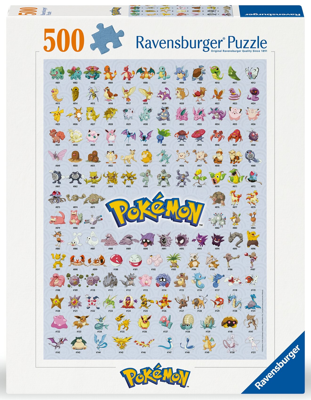 RAVENSBURGER Pokémon Postacie 12000511 (500 elementów) Puzzle
