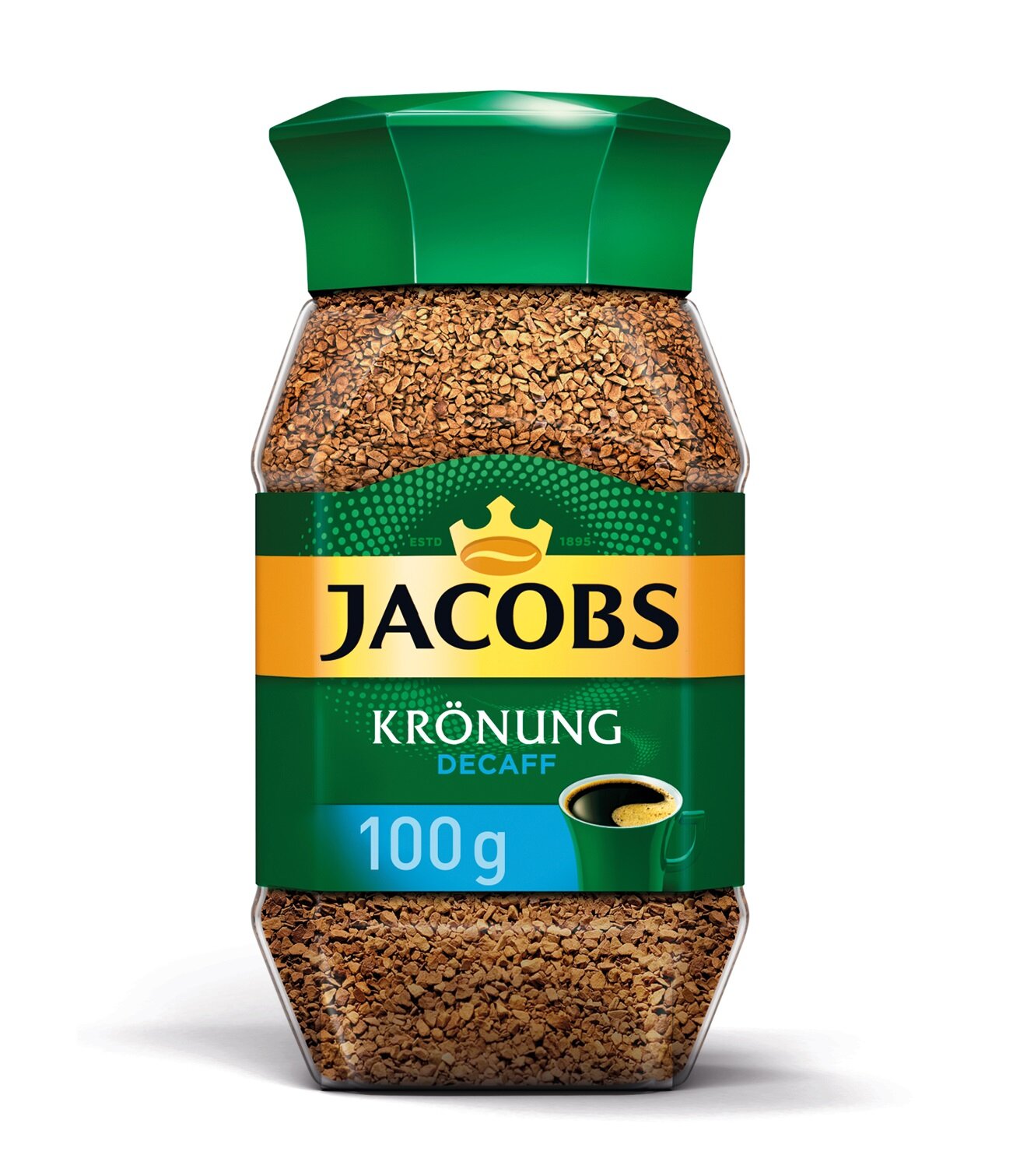 Kawa rozpuszczalna JACOBS Kronung Decaff Bezkofeinowa 100 g