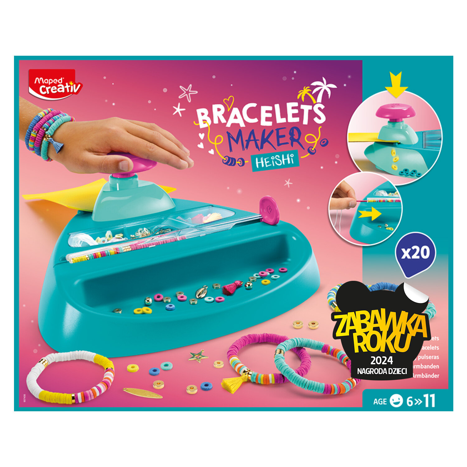 Maped Creativ Schrumpffolien-Set – Kreatives Bastelset Für Kinder Ab 6 Jahre Mit 19 Designs & Buntstiften