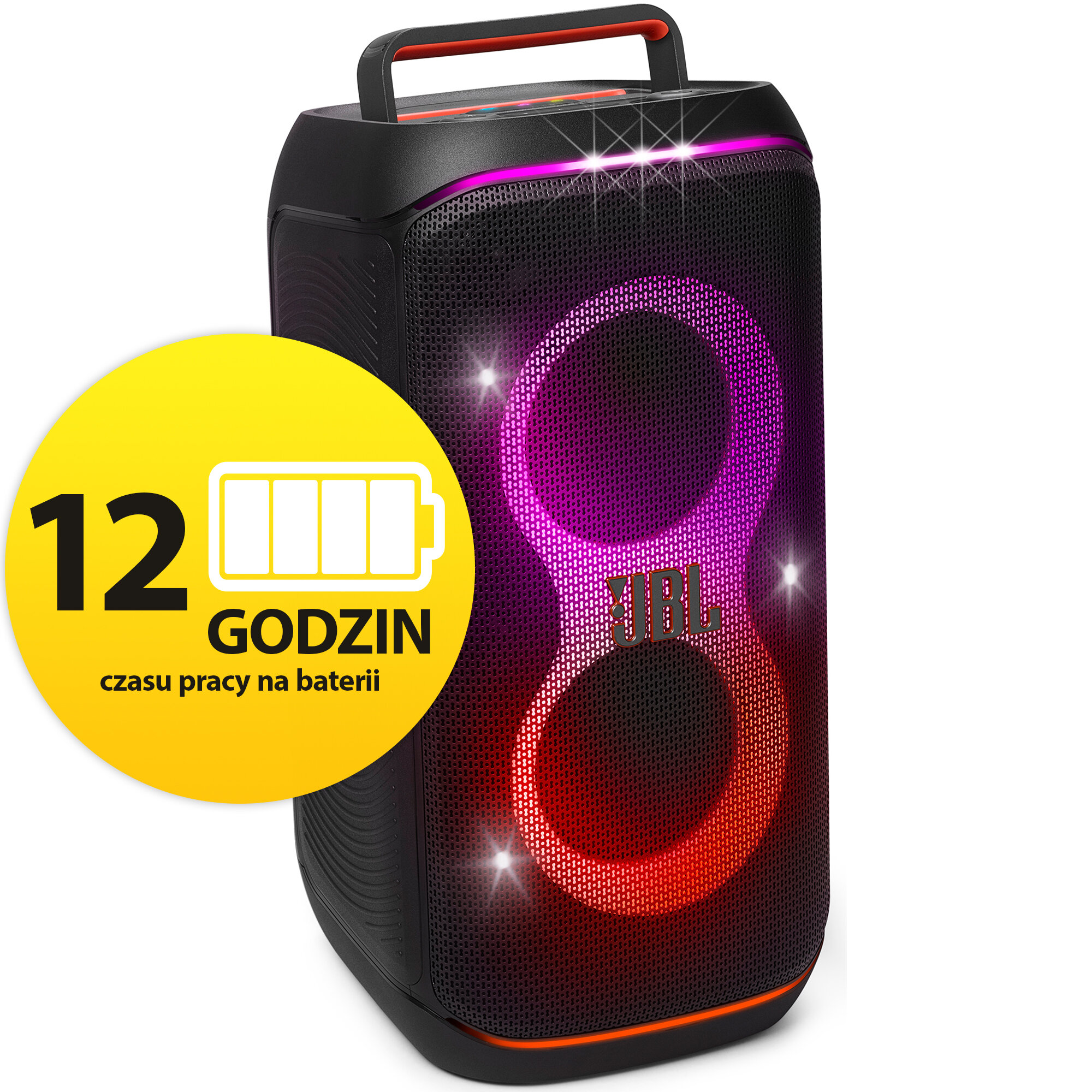 JBL PartyBox Club 120 Czarny, 160W, Bluetooth, Bateria 23 godziny