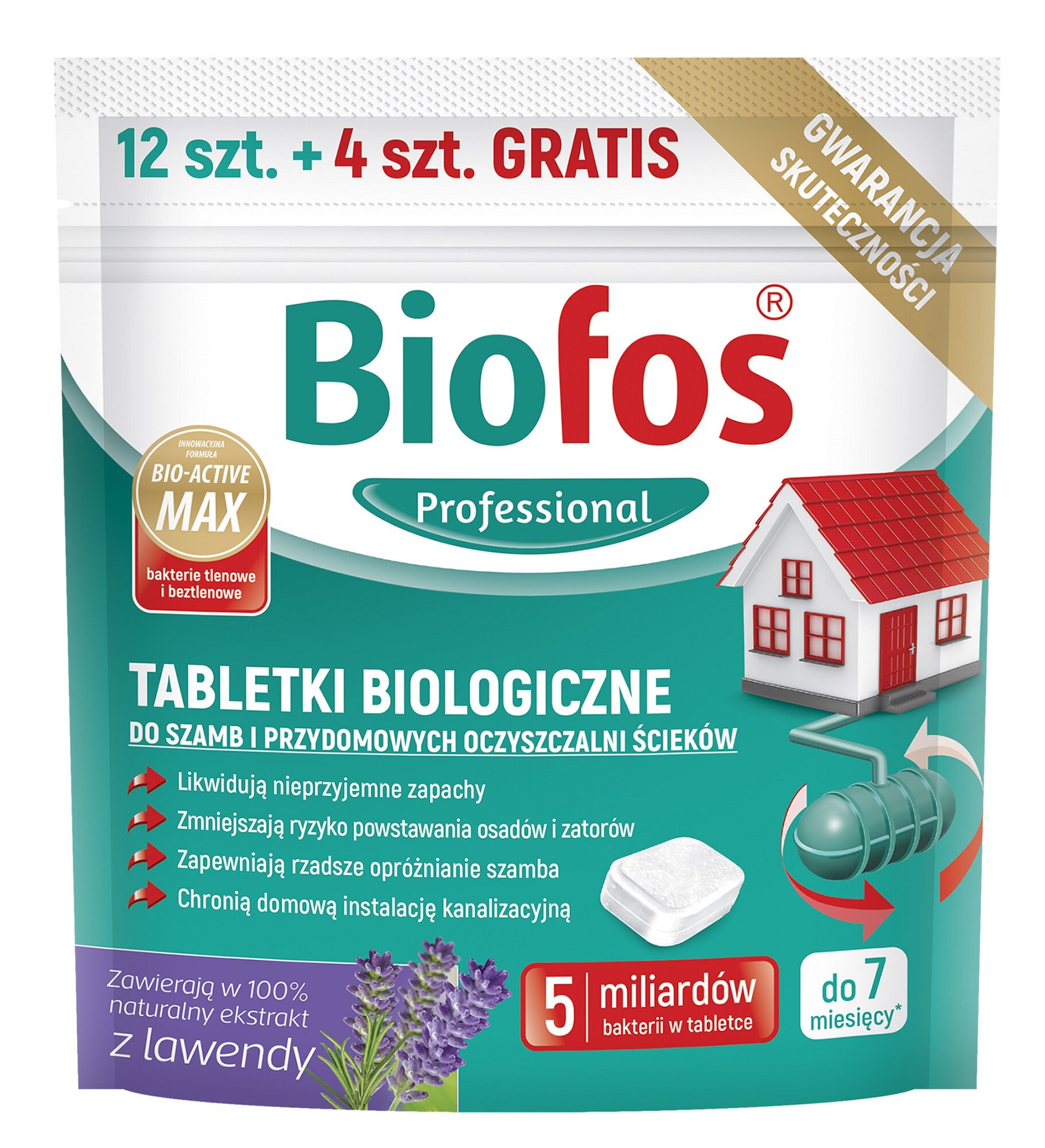 BIOFOS 16 szt. Tabletki do szamb i przydomowych oczyszczalni - niskie ...