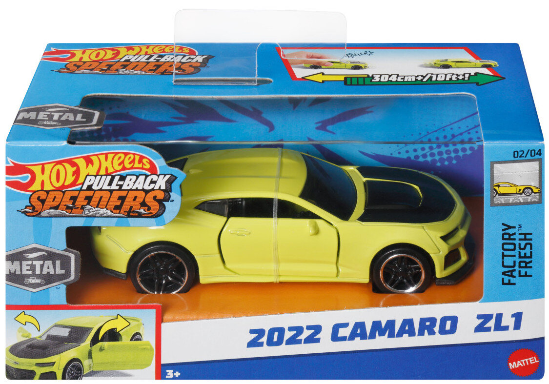 Hot Wheels Pull-Back Speeders HPT04 (1 samochód) Samochód - niskie