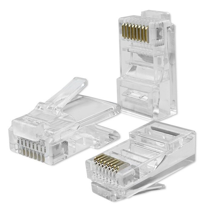 QOLTEC 54551 Modularny, Kategoria 5e, Pozłacane styki (10 szt.) Wtyk ...