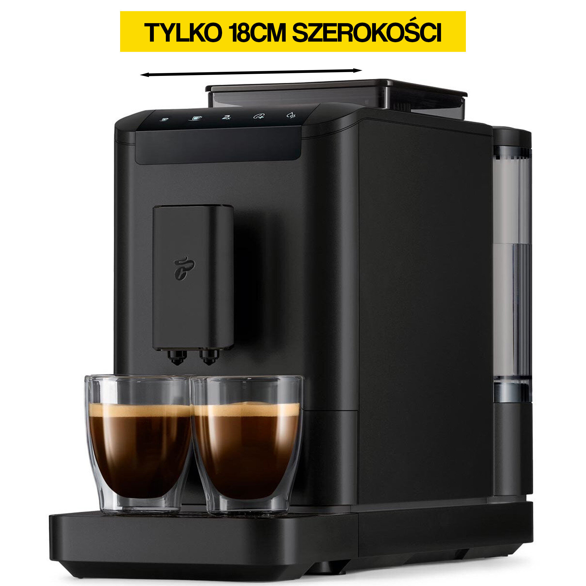 TCHIBO Esperto 2 Caffe Czarny 18 cm szerokości Ekspres - niskie ceny i ...