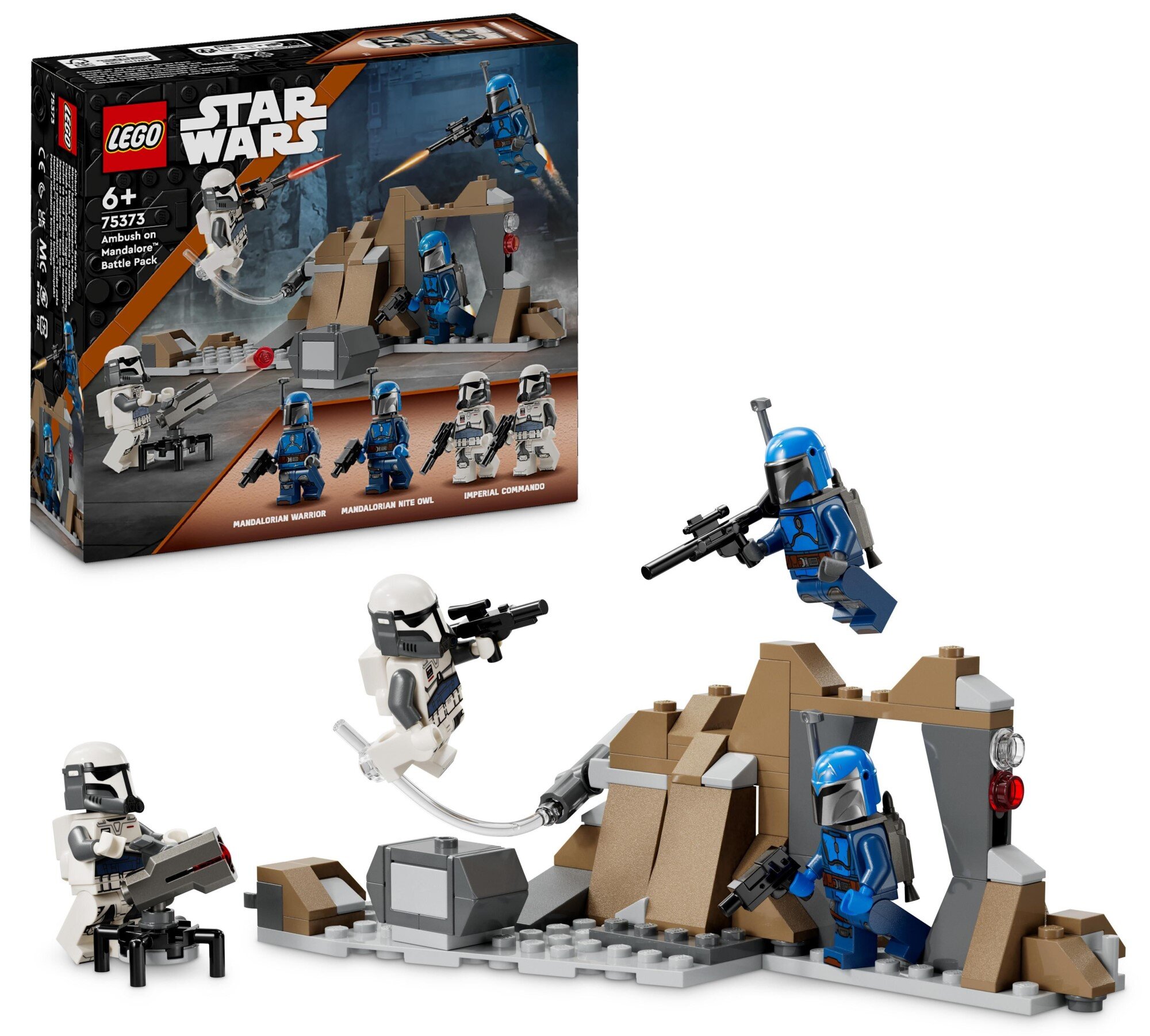当選品 LEGO 75373 Star Wars Zasadzka na Mandalorze - zestaw bitewny