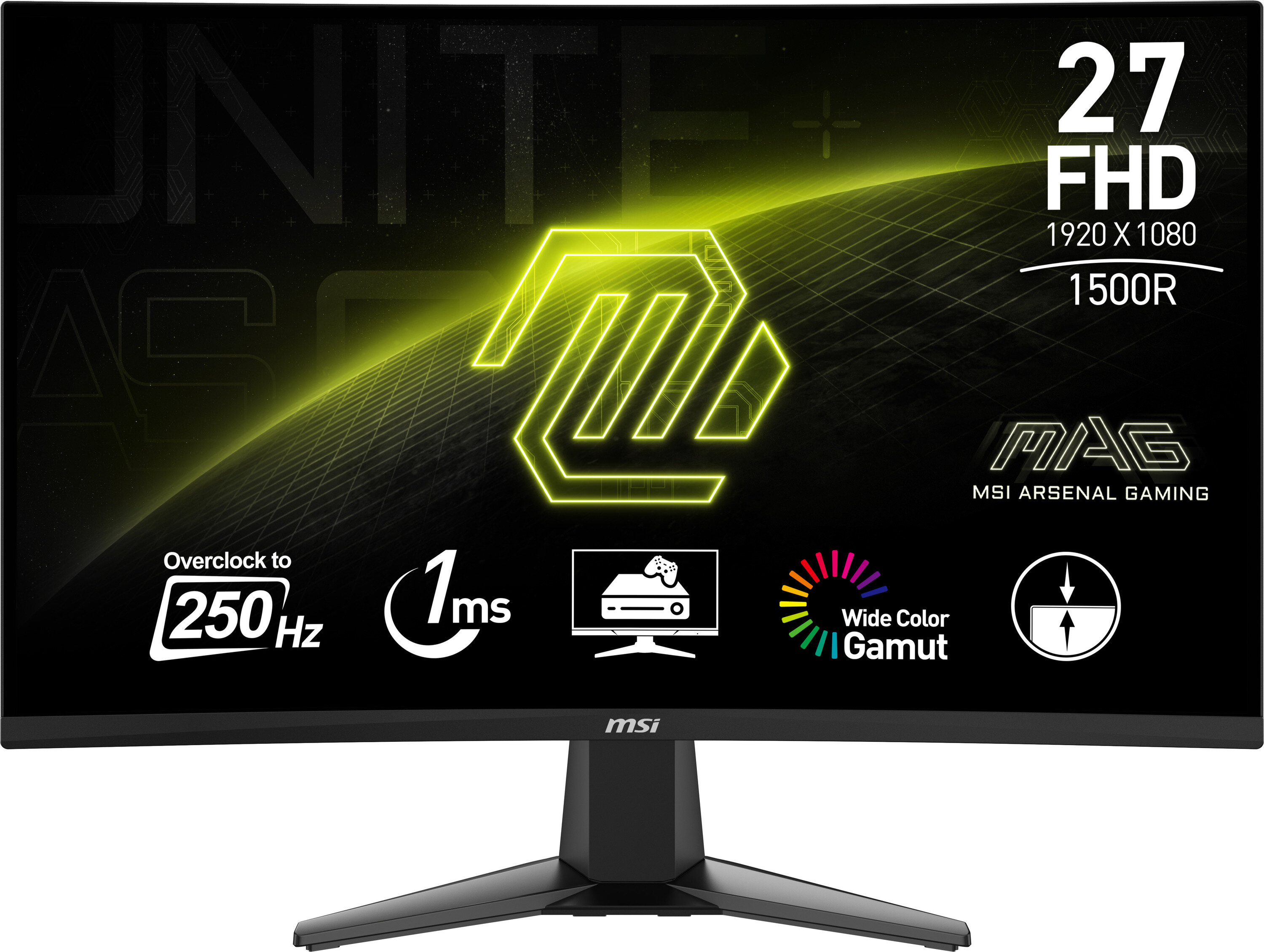 MSI MAG 27C6PF カーブドゲーミングモニター27インチ　美品 Monitor MSI 27 MAG 27C6PF - Opinie i ceny na Ceneo.pl
