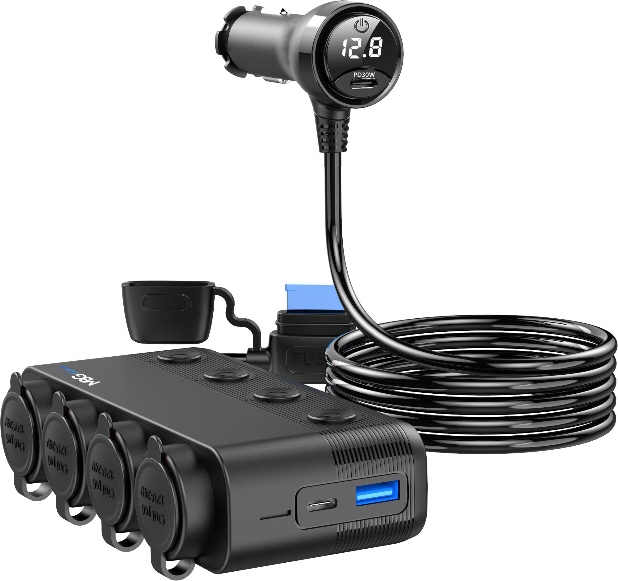 MBG LINE HS75AD + Ładowarka Rozdzielacz gniazda zapalniczki