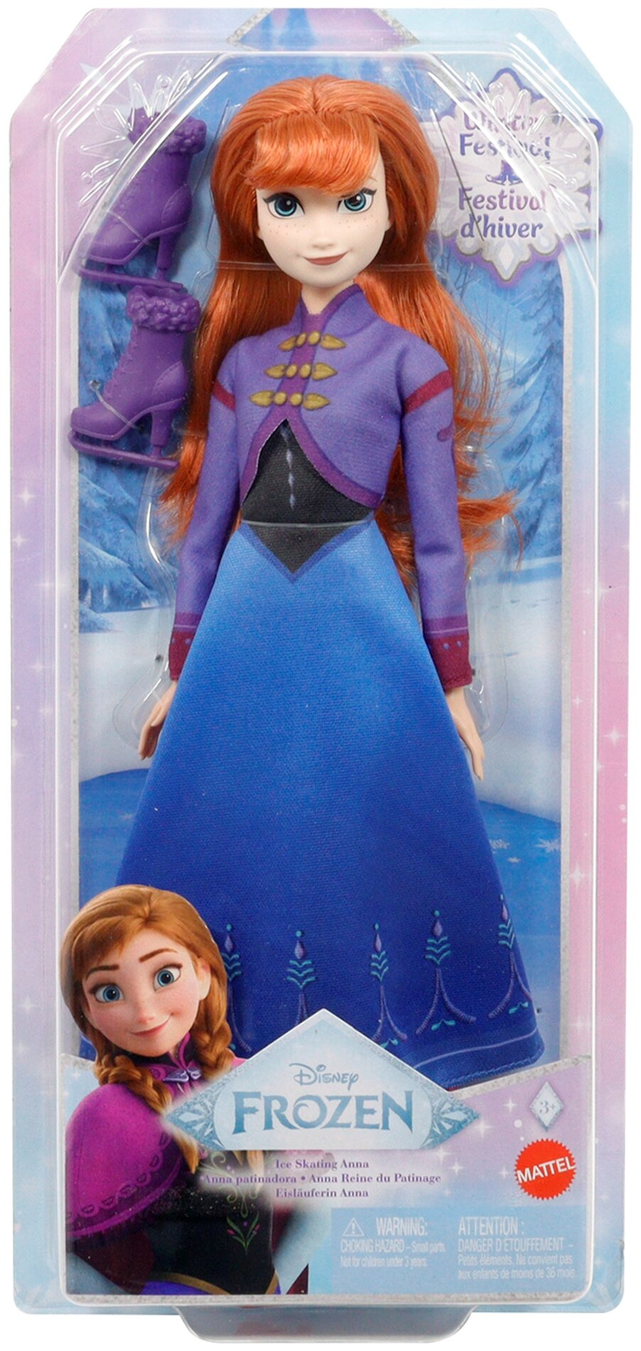 DISNEY FROZEN Kraina Lodu Anna łyżwiarka JBG54 Lalka - niskie ceny