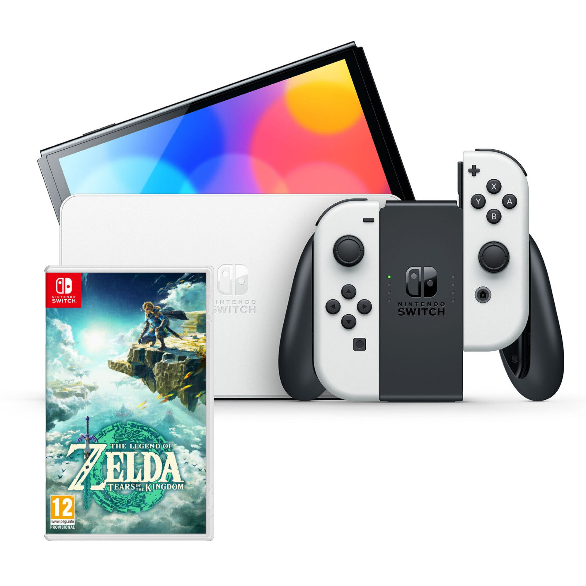 Nintendo Switch PlayStation5 NINTENDO Switch Oled Biała + The Legend of Zelda: Tears of the