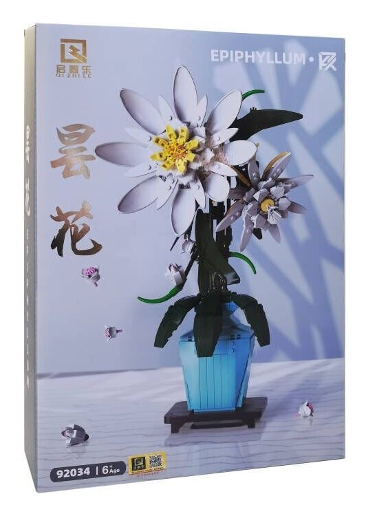 QBI Epiphyllum Kwiaty w wazonie 1081280 Klocki plastikowe - niskie