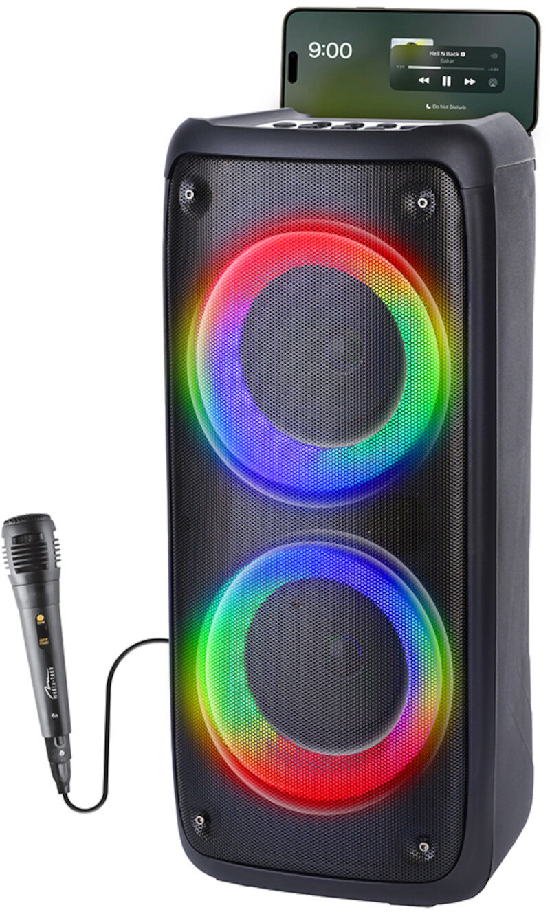 MEDIA-TECH FunBox MT3181 Mikrofon Karaoke Czarny Power audio