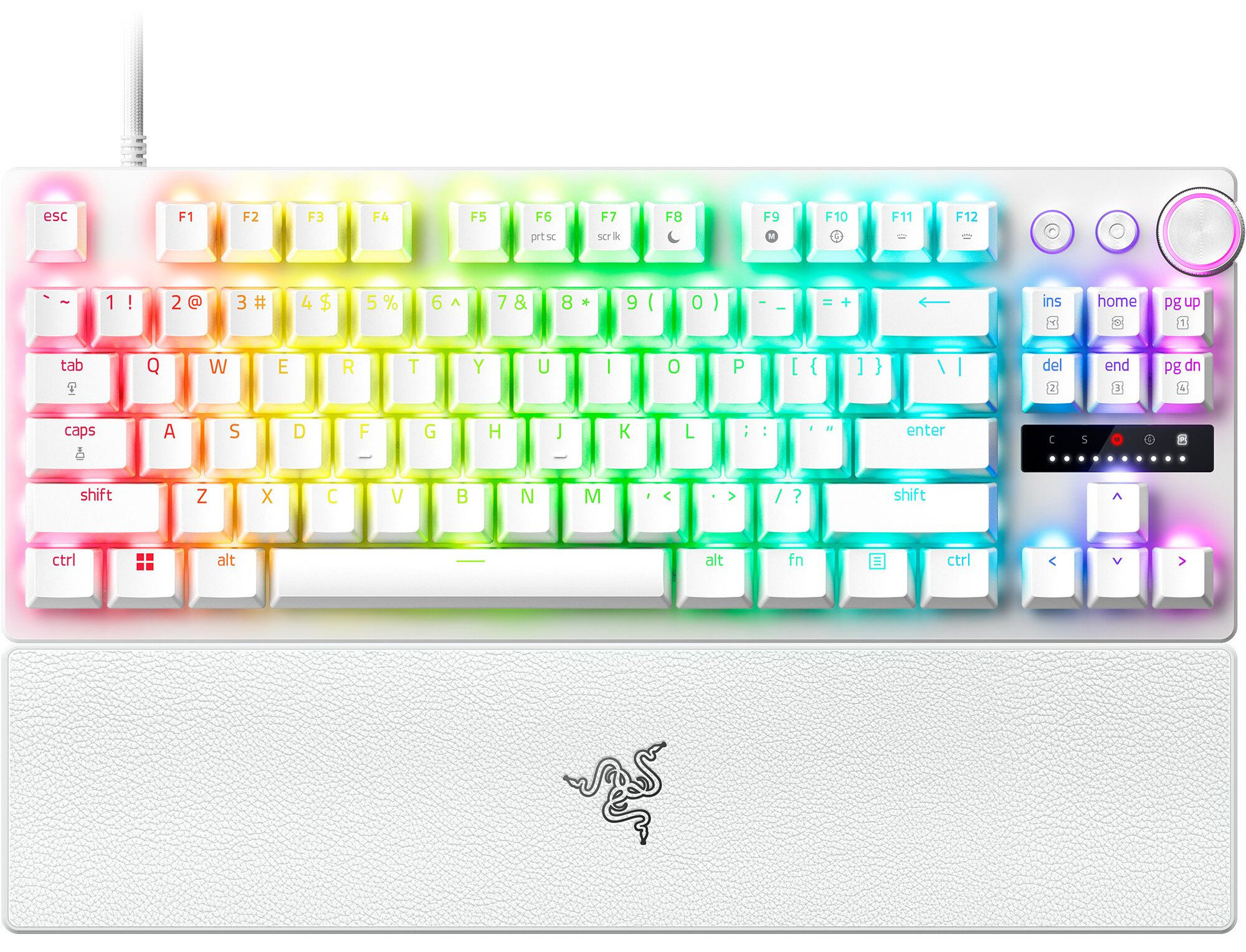 Razer Huntsman V3Tenkeyless ホワイト RAZER Huntsman V3 Pro Tenkeyless Biały Klawiatura - niskie ceny i