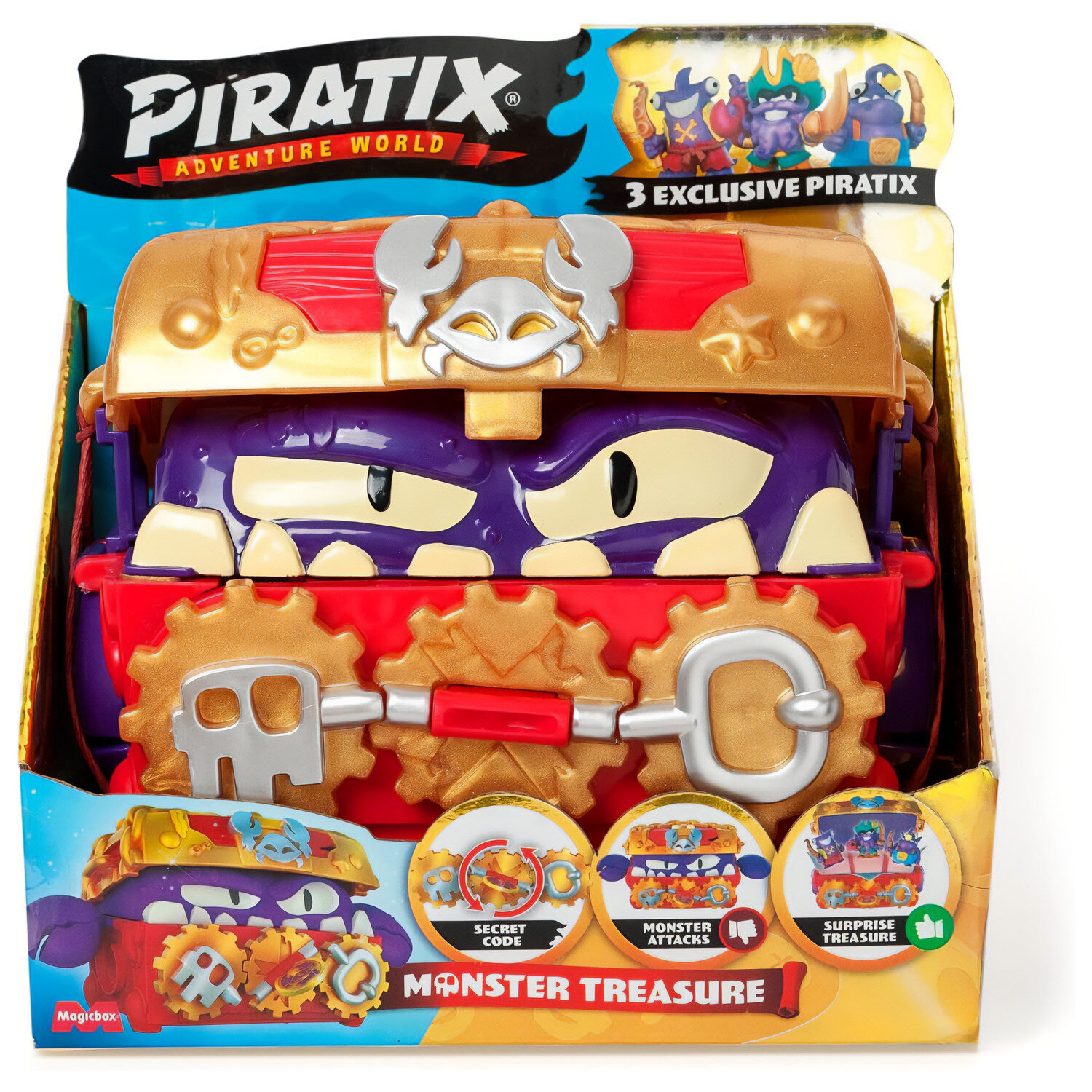 PIRATIX Monster Treasure Skrzynia skarbów PPXSP116IN00 Zestaw