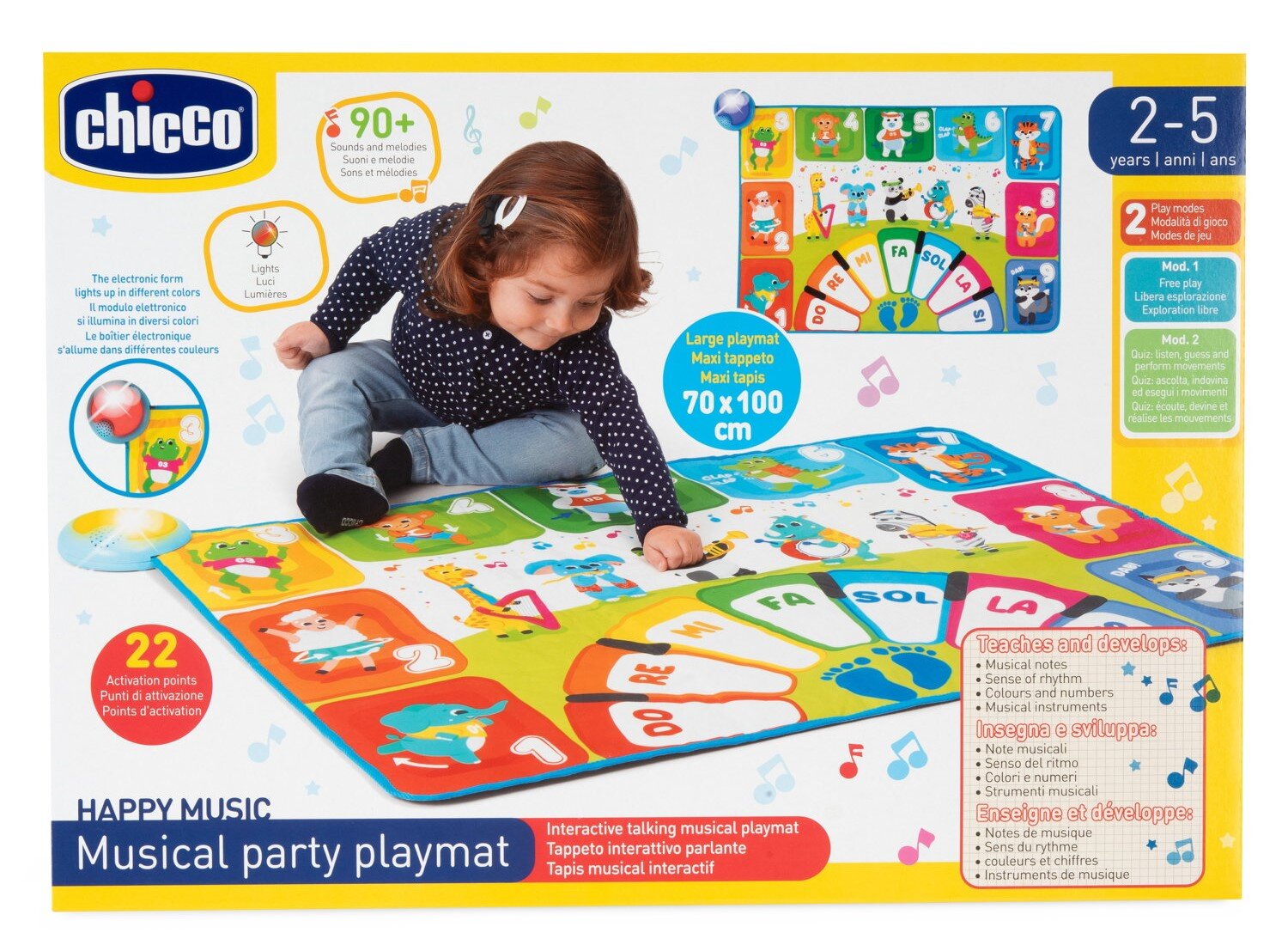 CHICCO Happy Music 00011855000000 Mata edukacyjna - niskie ceny i