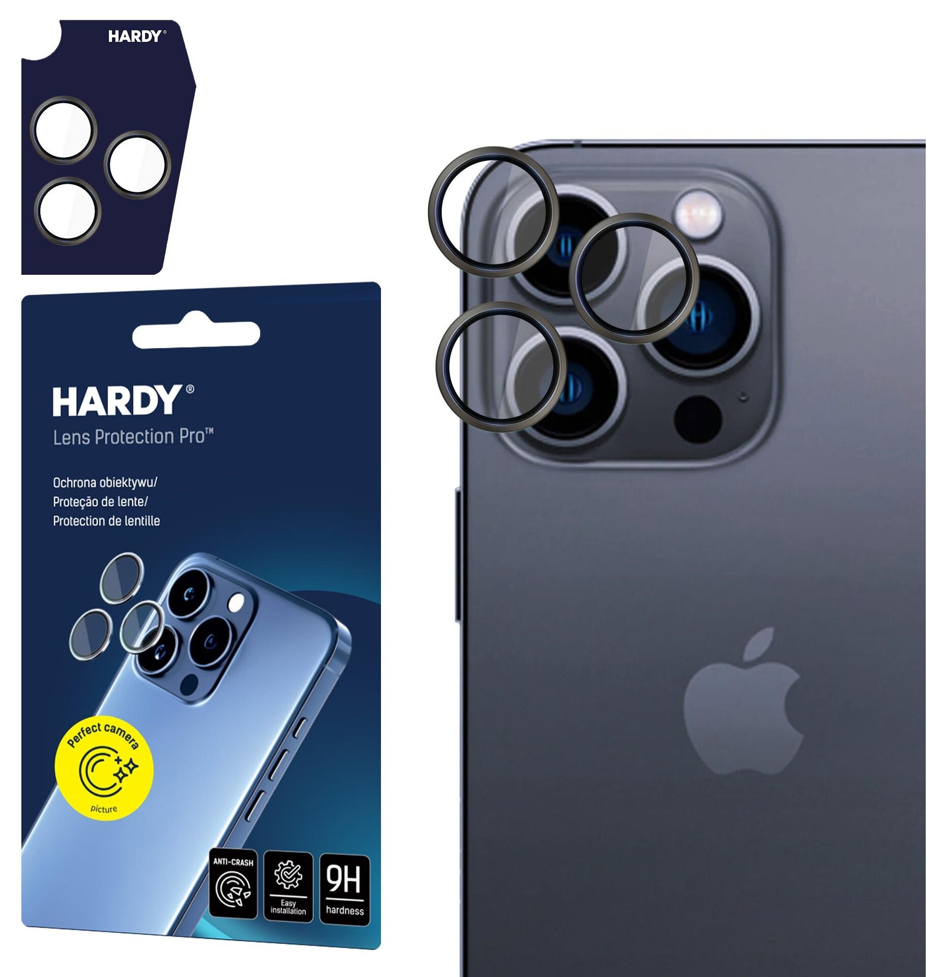 3MK Hardy Lens Protection Pro do Apple iPhone 16 Pro/16 Pro Max
