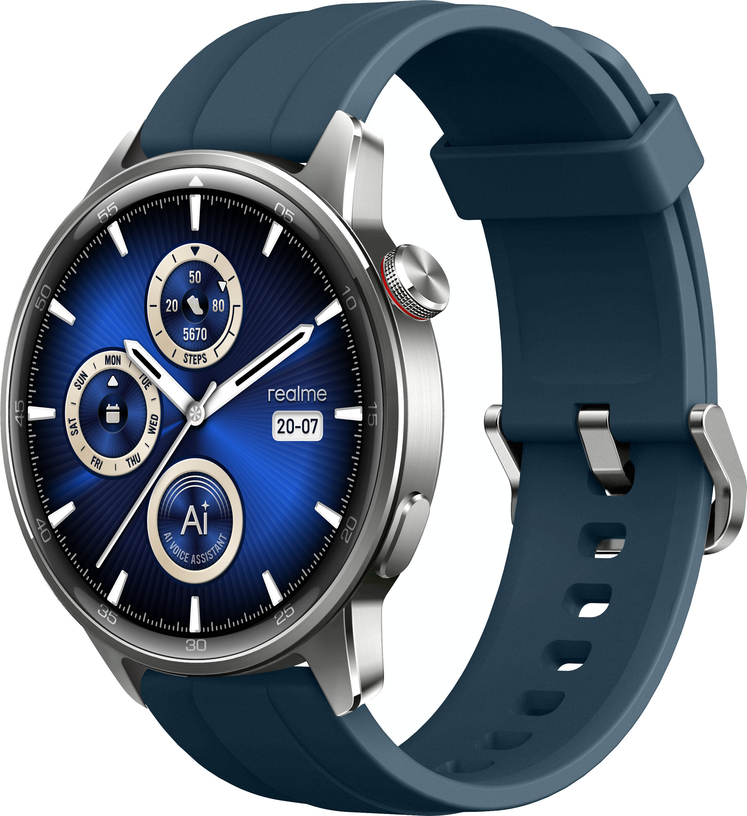 水石 reeeeen.s2 REALME Watch S2 Srebrny Smartwatch - niskie ceny i opinie w Media