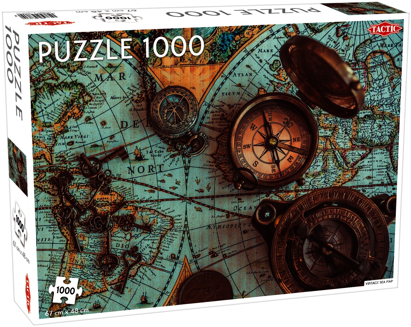 TACTIC Lovers Vintage Sea Map 56756 (1000 elementów) Puzzle