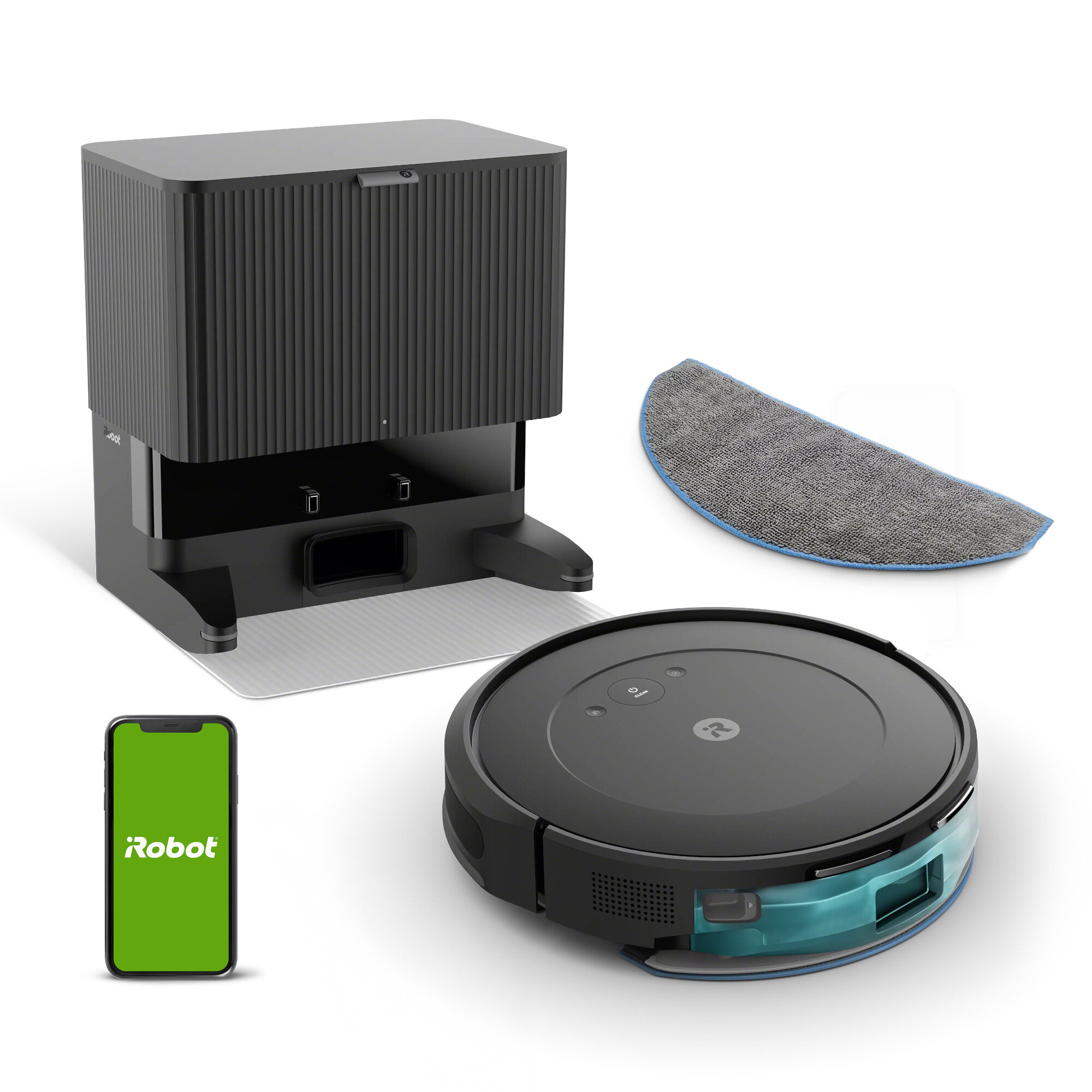掃除機・クリーナー Roomba Combo 2 Essential + AutoEmpty IROBOT Roomba Combo Essential 2 Czarny Robot sprzątający - niskie