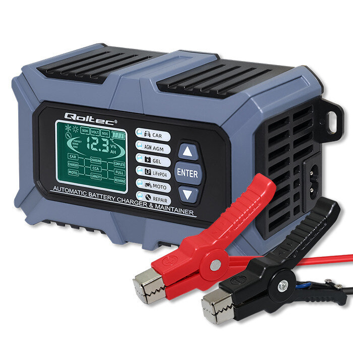 QOLTEC 52488 do akumulatorów LIFEPO4 AGM GEL WET 6A 12V Inteligentna ...