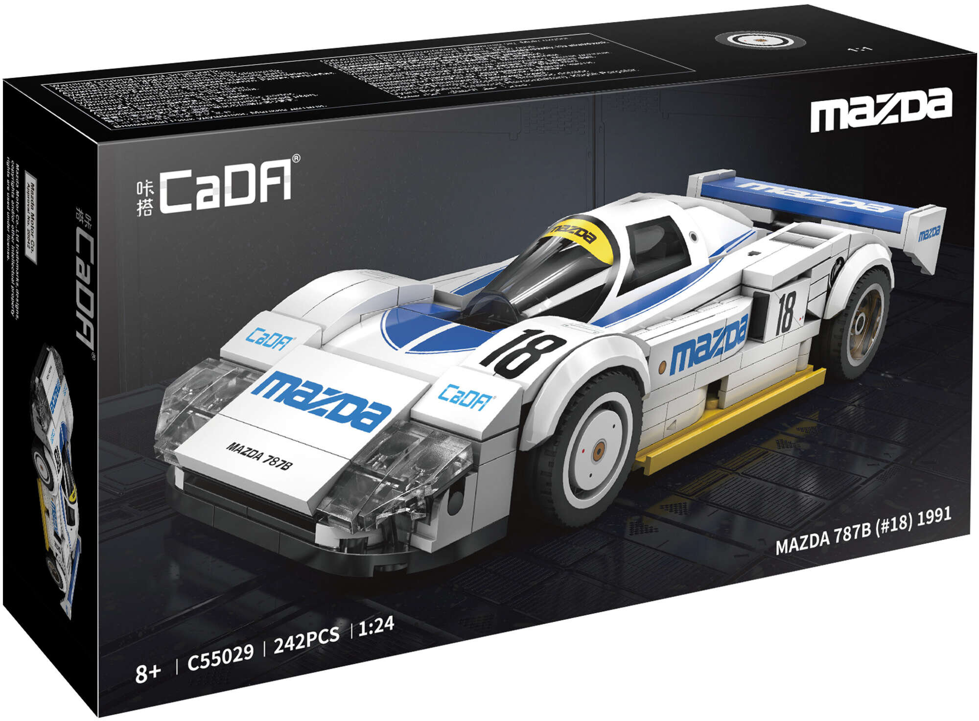 CADA Mazda 787B Samochód sportowy C55029W Klocki plastikowe
