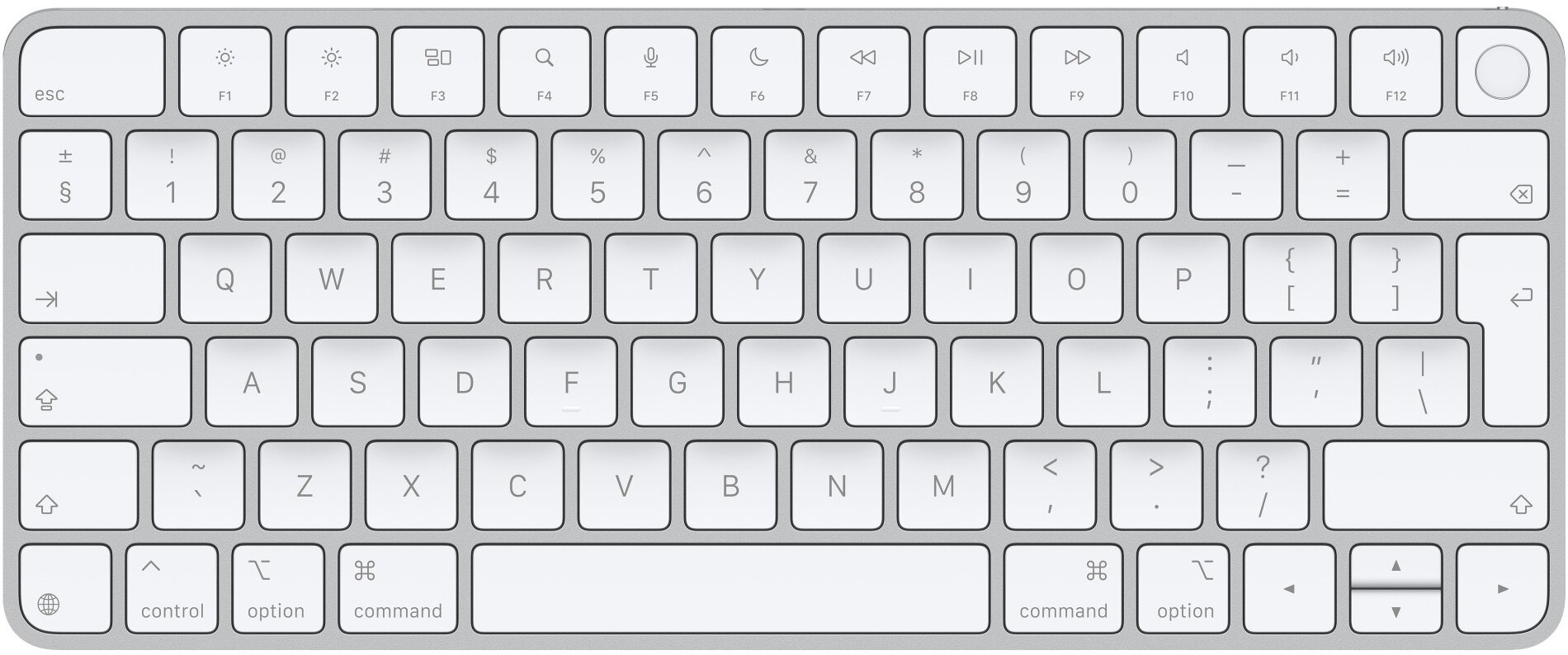 APPLE Magic Keyboard z Touch ID (US Int.) Biały Klawiatura