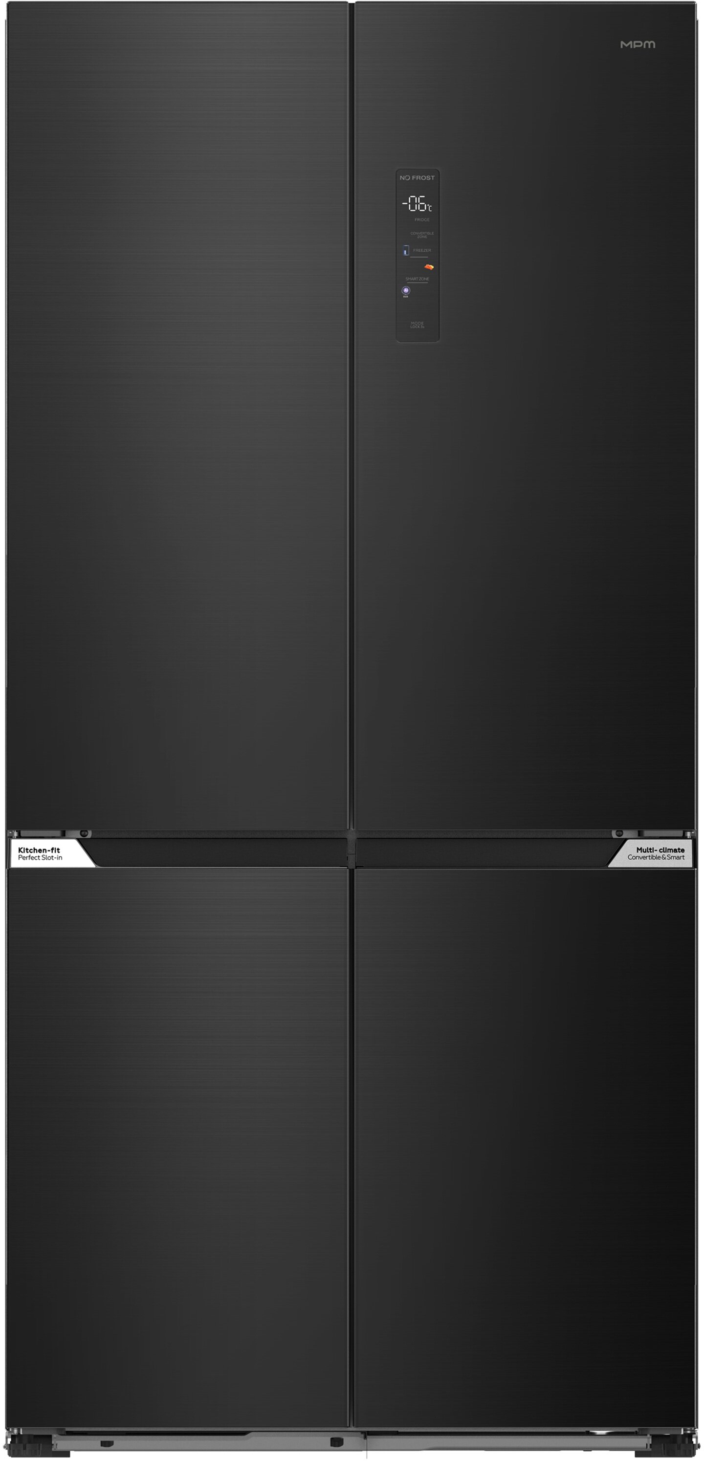 MPM 503-SSI-10 Side by Side No Frost 190.2cm Ciemny inox Lodówka