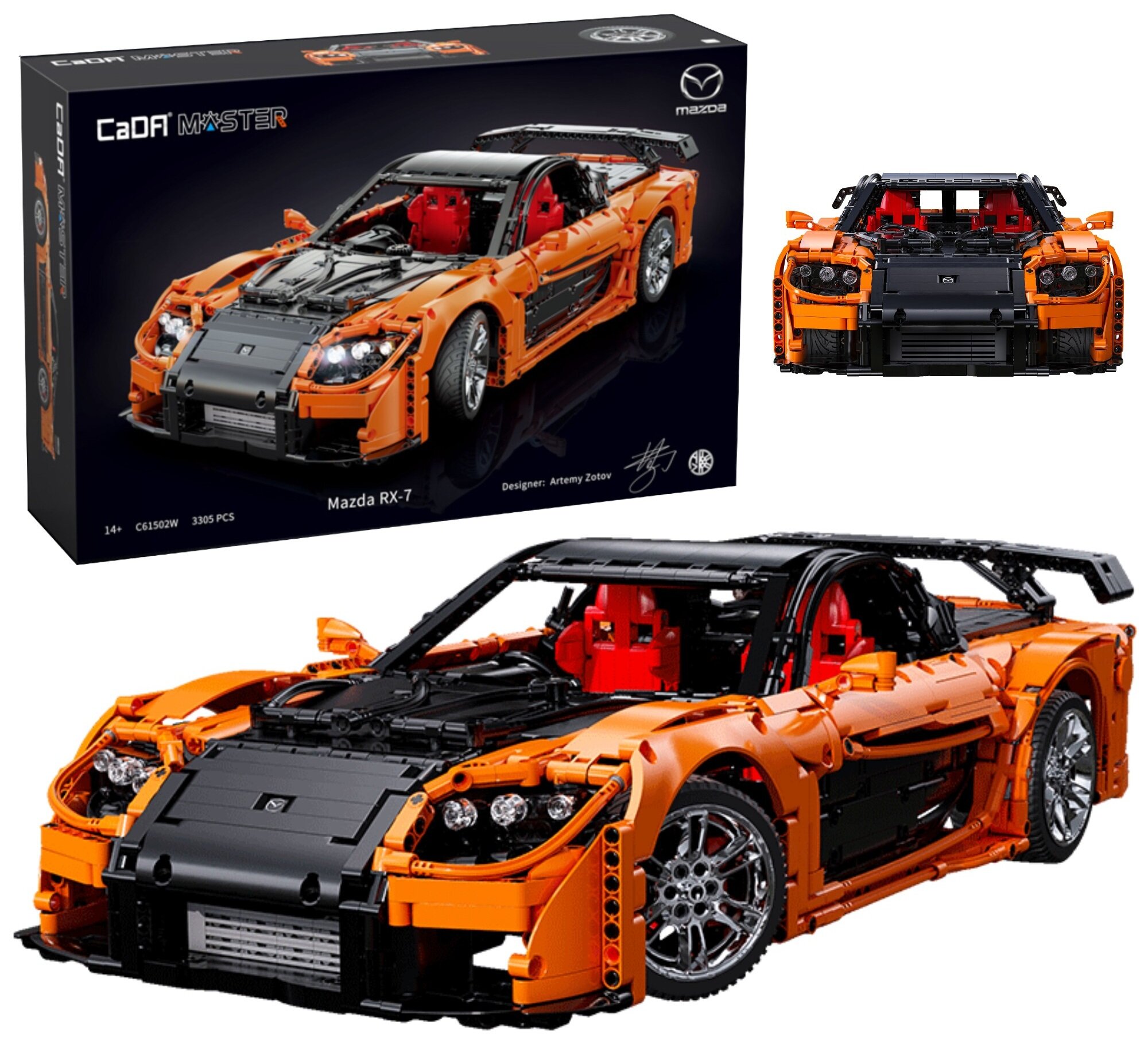 CADA Master Mazda RX-7 Zdalne sterowanie C61502W Klocki plastikowe