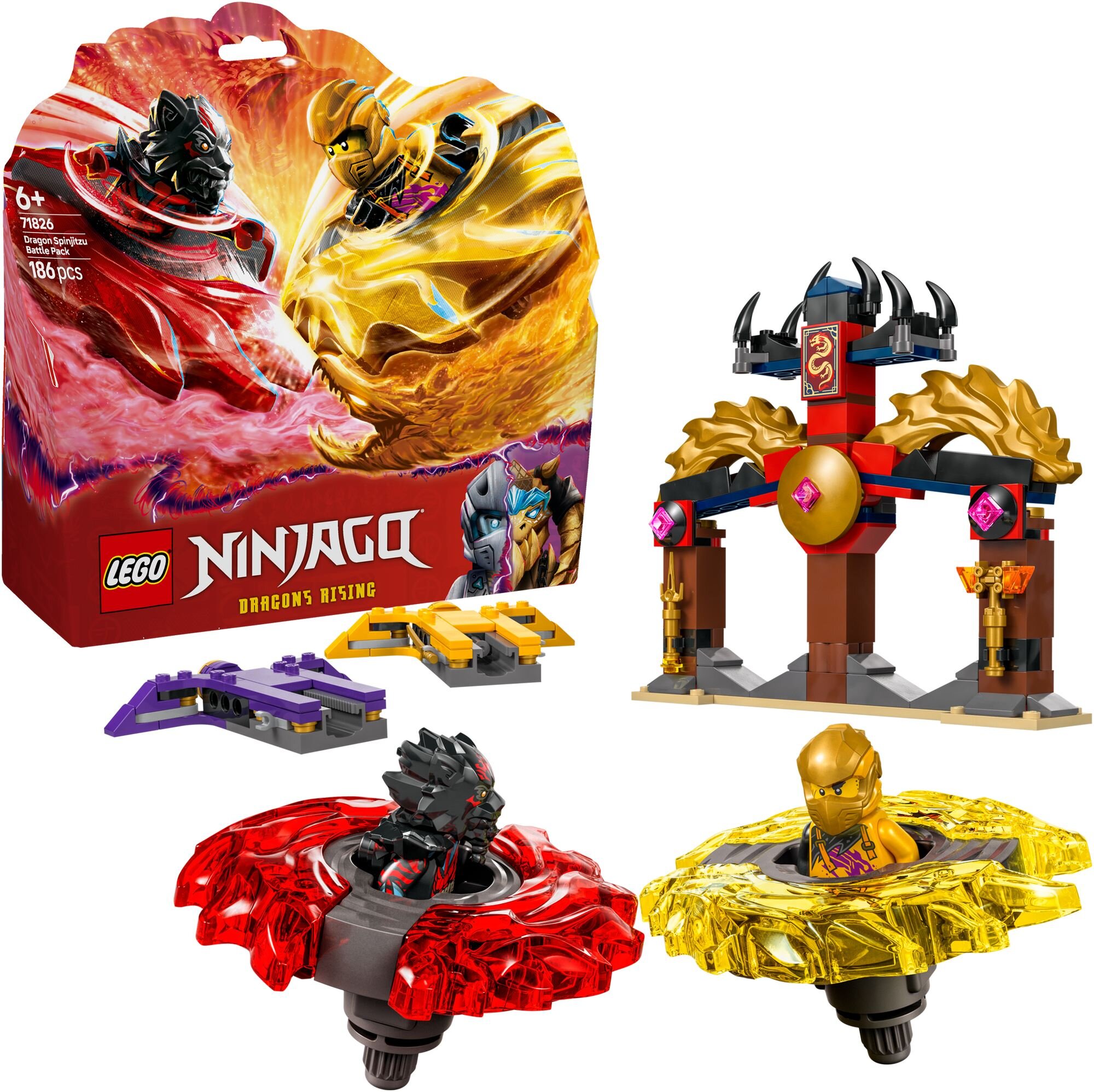 LEGO 71826 NINJAGO Smocze Spinjitzu — zestaw bitewny - niskie ceny