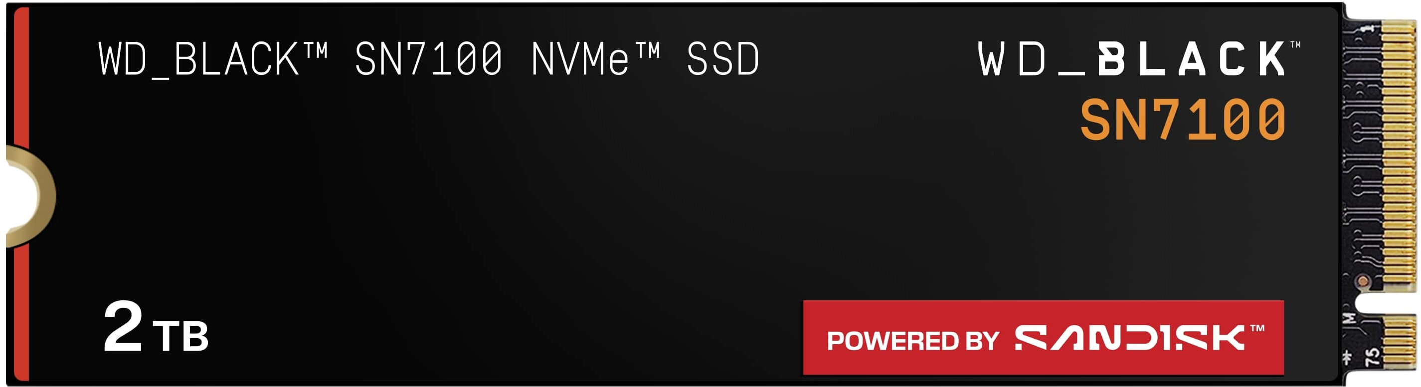 【中古】WD_BLACK SN7100 2TB / SanDisk WD BLACK SN7100 2TB Internal SSD Gen 4 x4 NVMe WDBELG0020BBK-WRSN