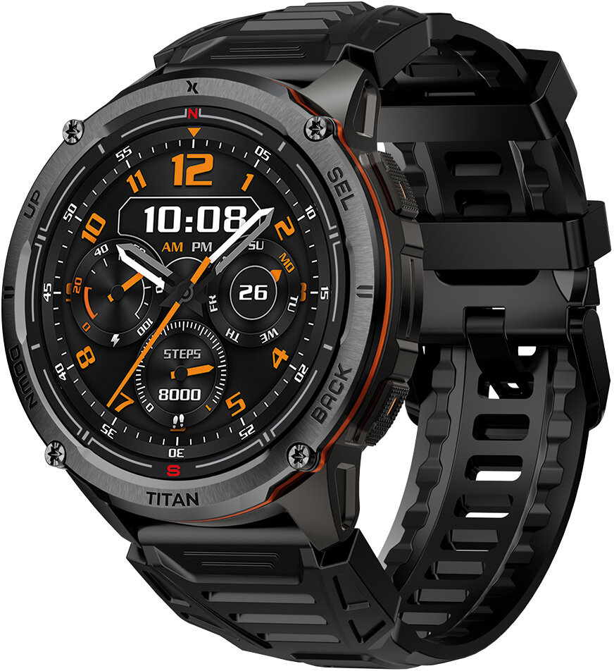 MAXCOM FW111 Titan Chronos GPS Czarny Smartwatch - niskie ceny i