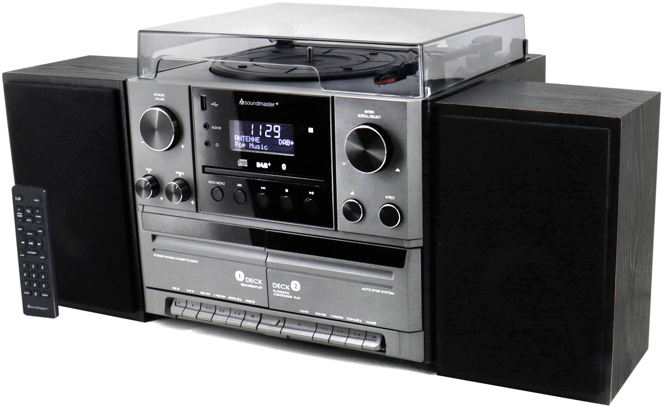 SOUNDMASTER MCD5600BR Srebrna, Bluetooth, Odtw.CD/-R/-RW