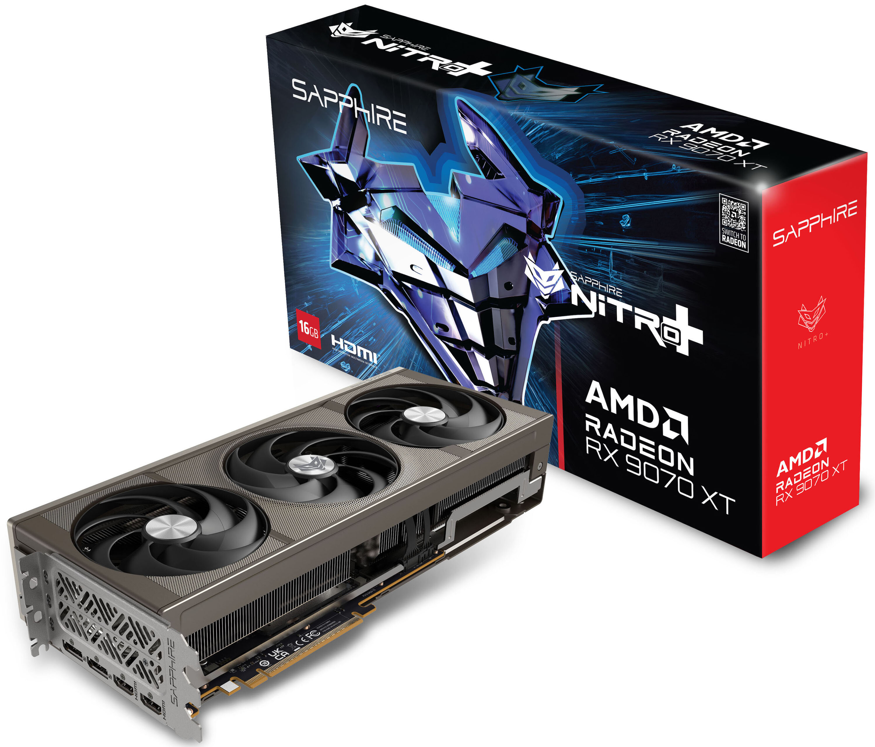 SAPPHIRE Nitro+ Radeon RX 9070 XT OC 16GB Karta graficzna - niskie
