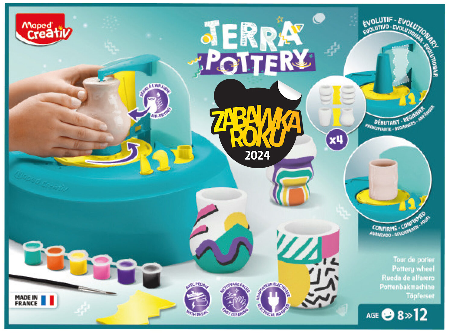 MAPED CREATIV Terra Pottery Koło garncarskie 907220 Zestaw