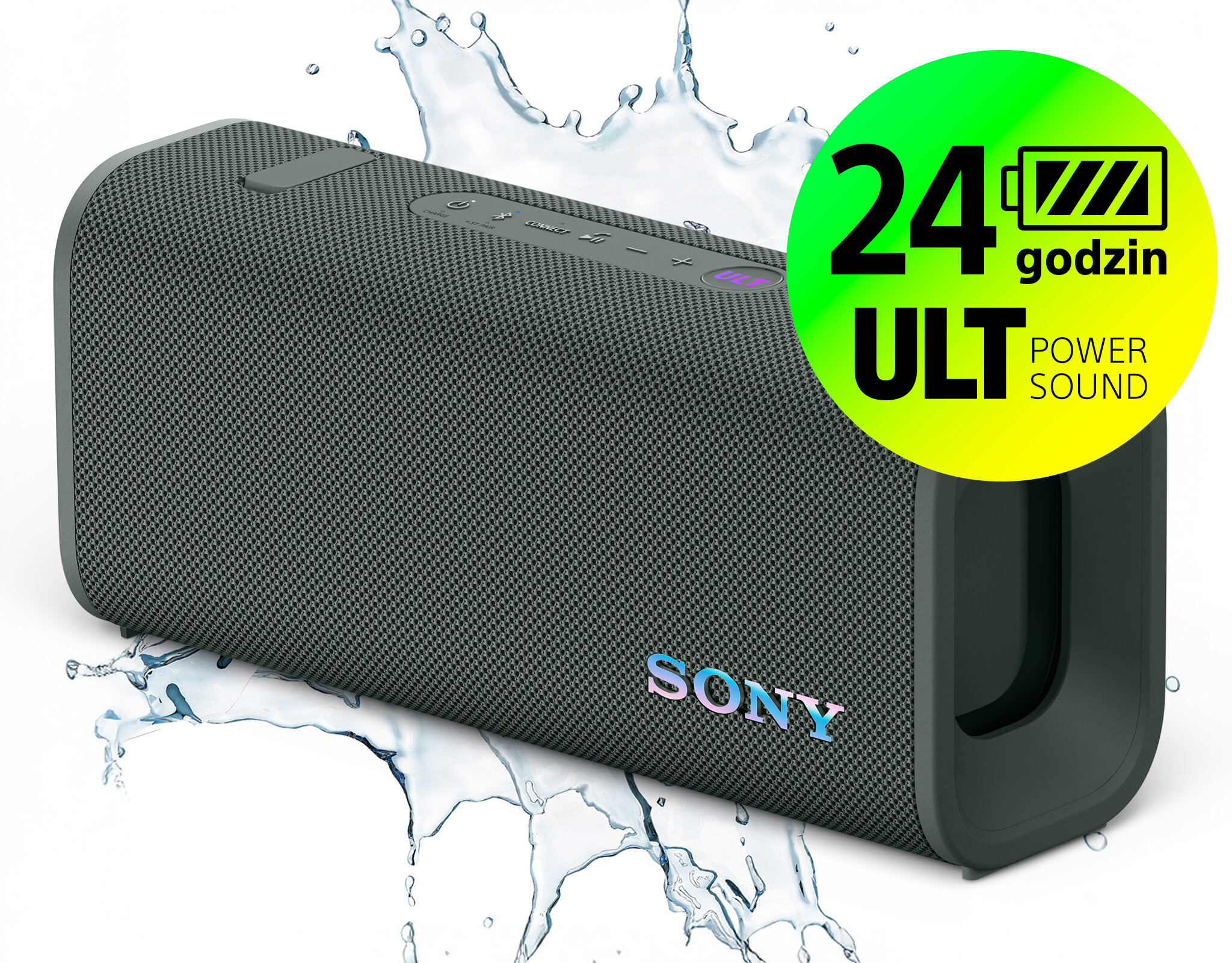 SONY ULT Field 3 Bateria 24 godz. Szybkie ładowanie, 7 pasmowy EQ