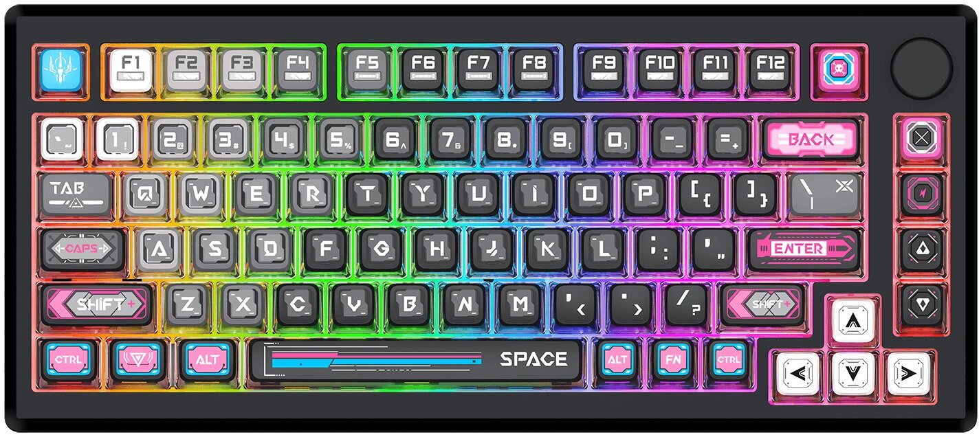 REDRAGON K732MC Uranus Pro RGB Czarny Klawiatura - niskie ceny i