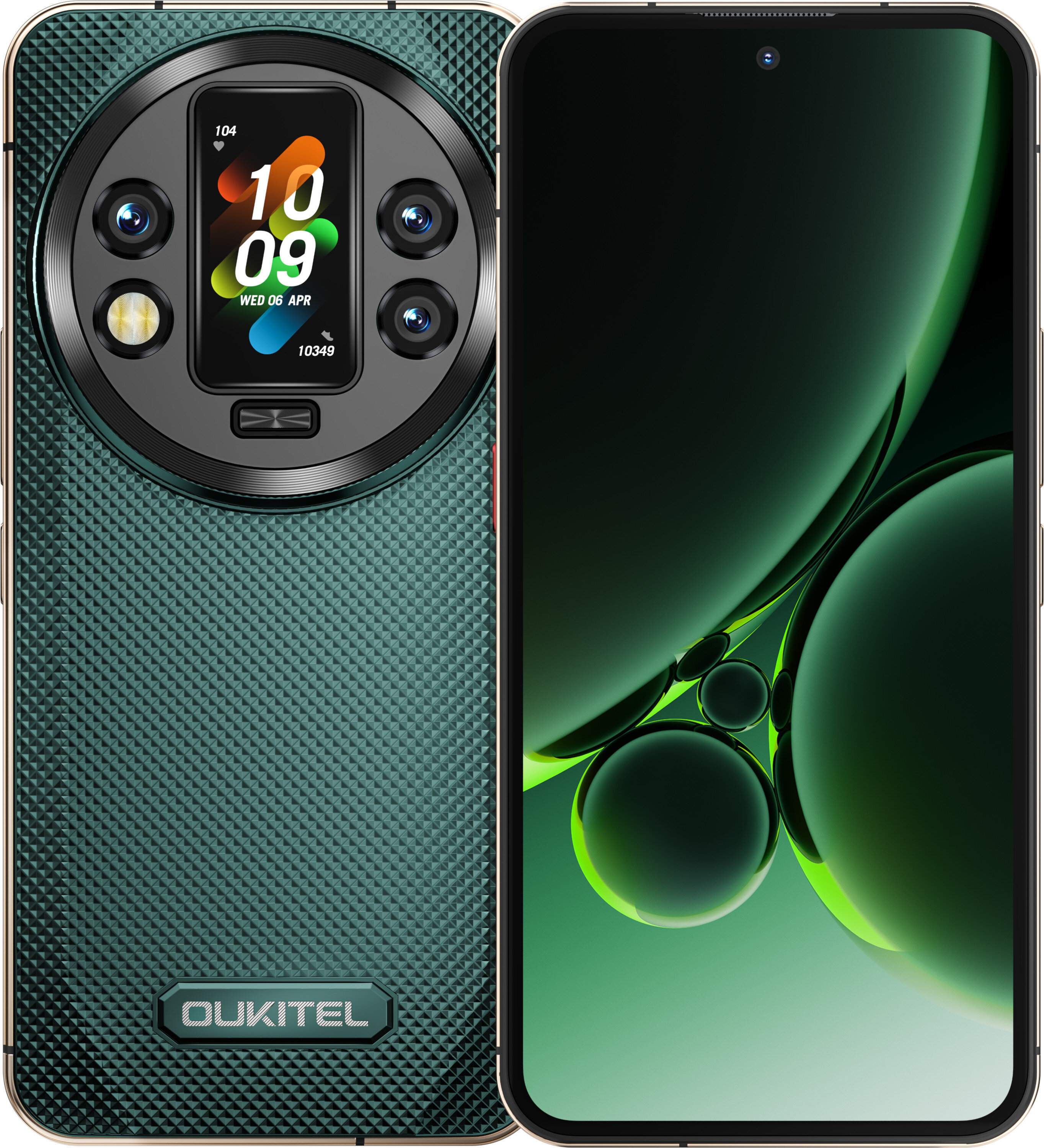 B　OUKITEL スマートフォン 8GB + 64GB グリーン Oukitel-wp200Pro-green-1.jpg