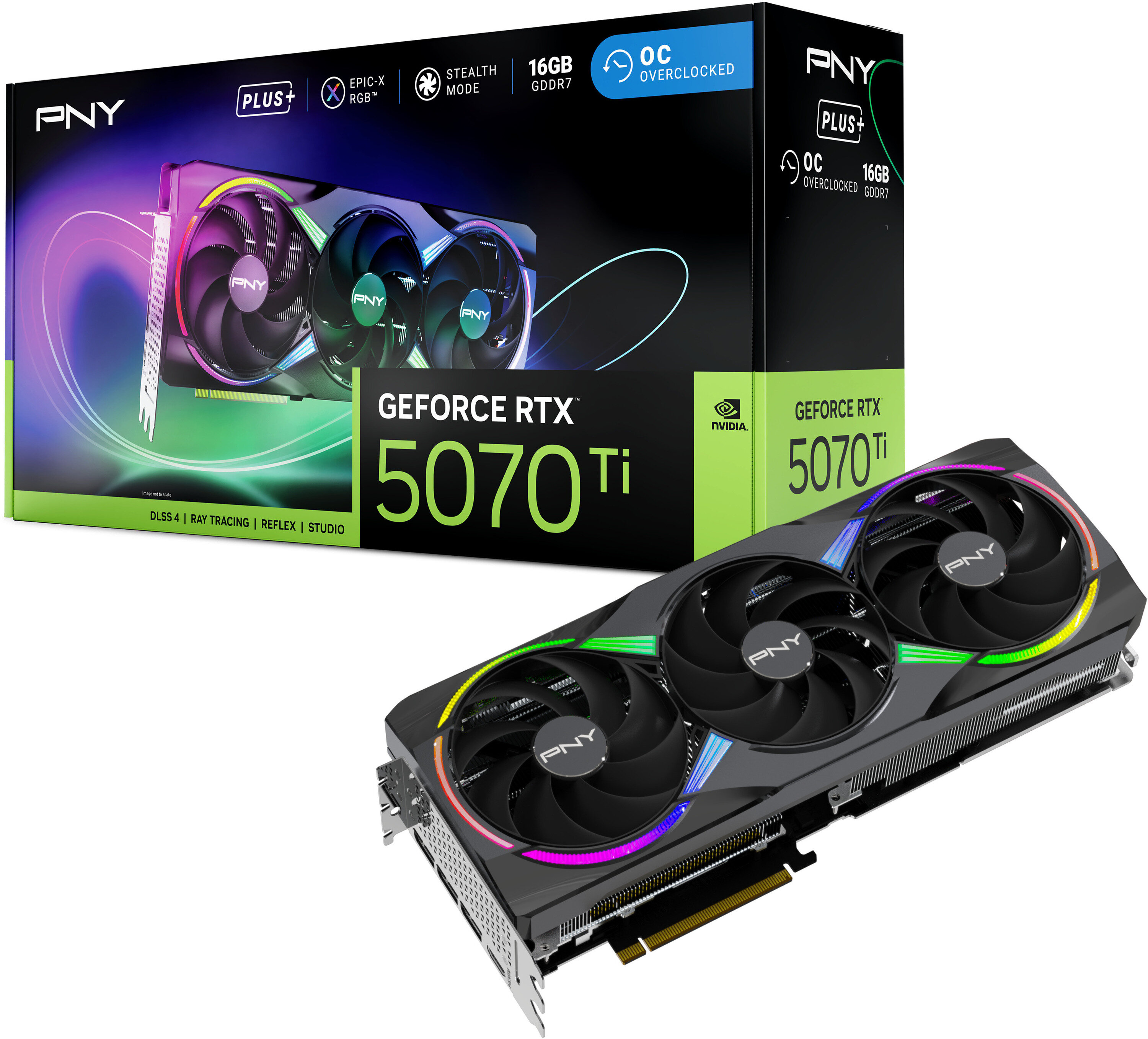 PNY GeForce RTX 5070 Ti ARGB OC Triple Fan Plus 16GB DLSS 4 Karta