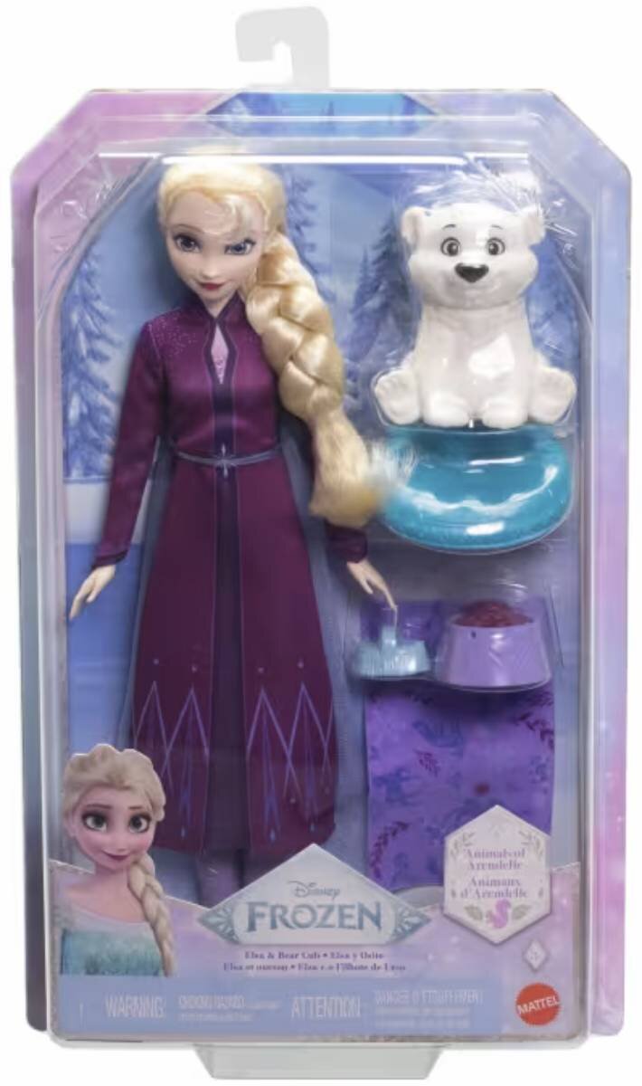 Lalka DISNEY FROZEN Kraina Lodu Elsa i Niedźwiadek JFG16 - niskie ceny ...