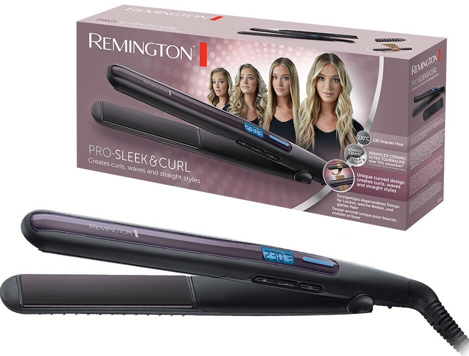 REMINGTON S6505 Pro-Sleek & Curl 230 stopni Prostownica - niskie
