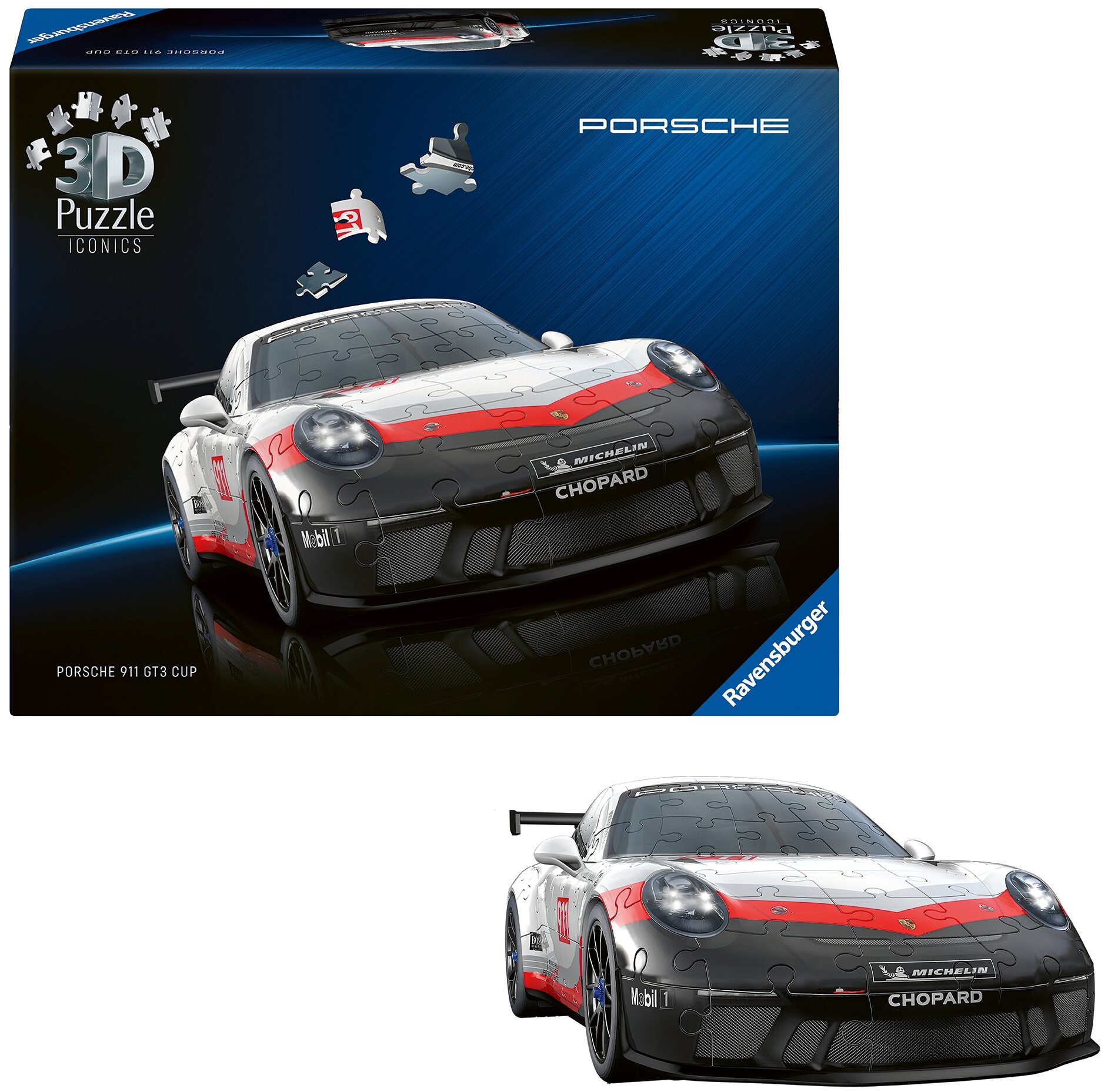 RAVENSBURGER Iconics Porsche 911 GT3 CUP 12008039 (154 elementy