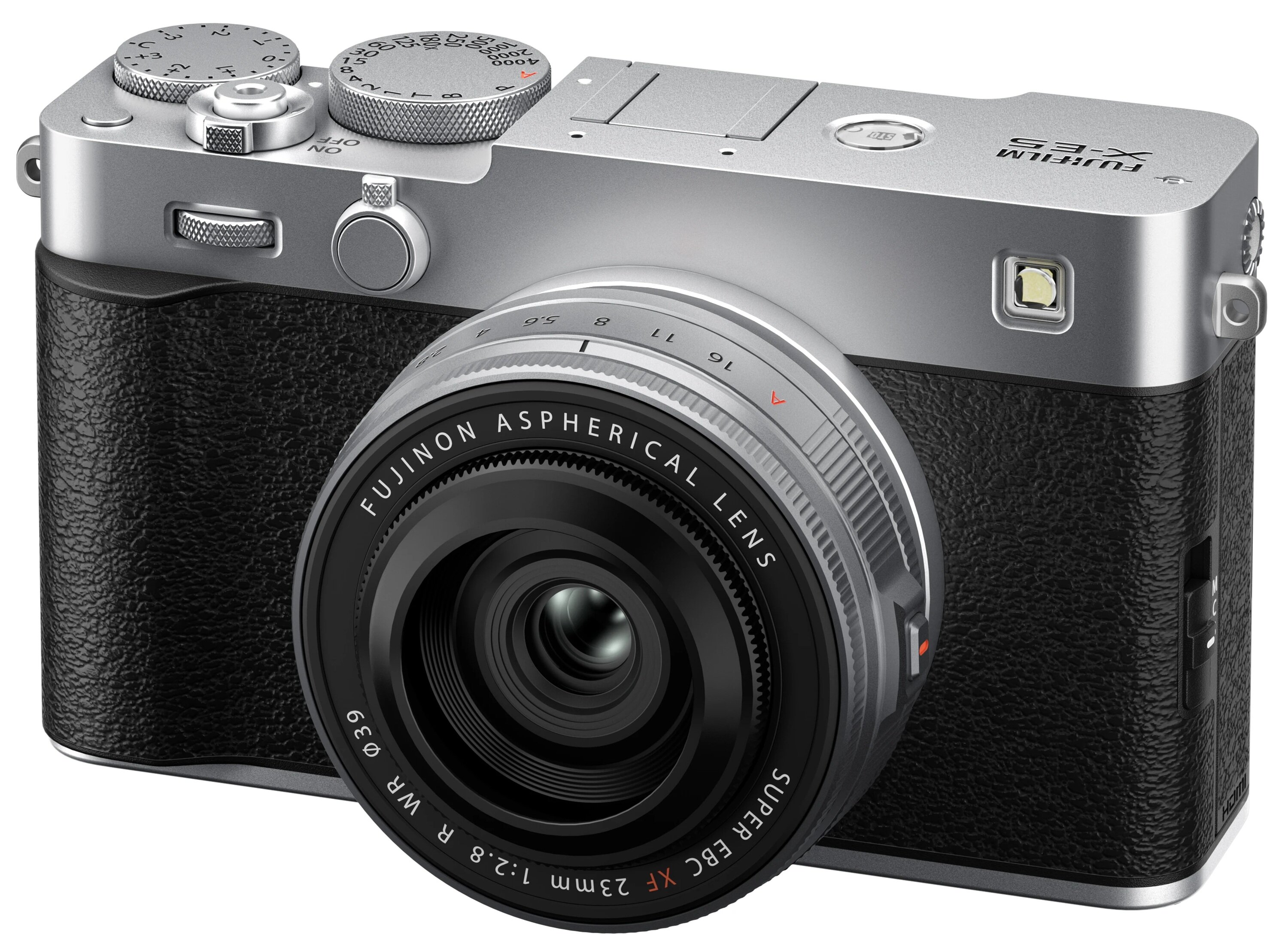 FUJIFILM X-E5 Srebrny, 40.2Mpix, 6.2K, 20kl/s + Obiektyw XF 23mm