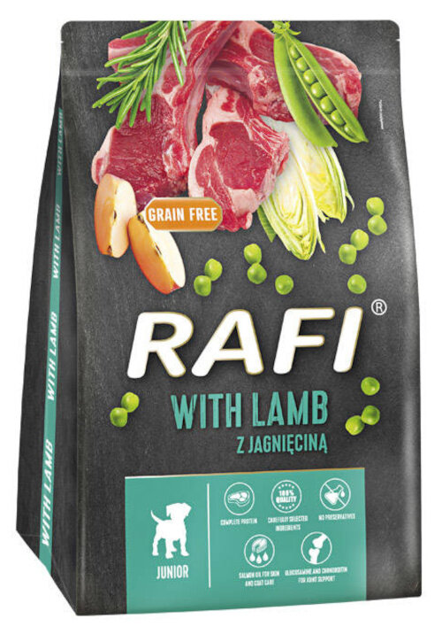 RAFI Junior z jagnięciną 3 kg Karma dla psa - niskie ceny i opinie w ...