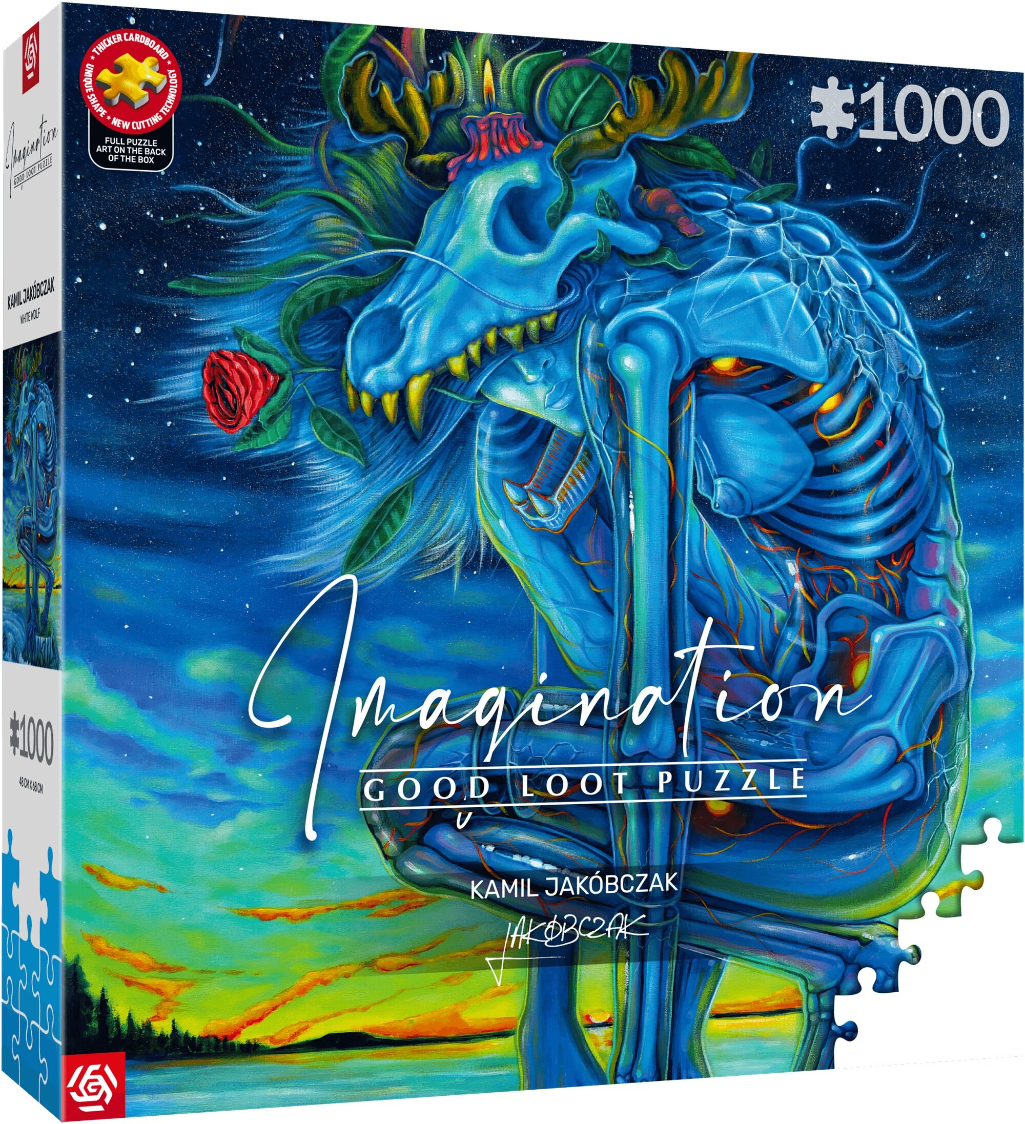 Good Loot Imagination Biały Wilk (1000 elementów) Puzzle CENEGA